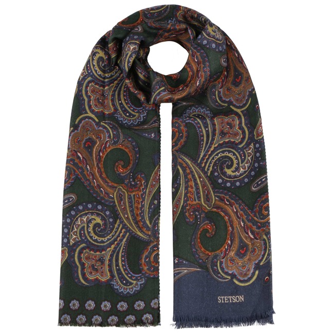 Multicolour Paisley Wollschal By Stetson 7900