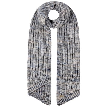 LIERYS Merino Wollschal 180cm - 100% Merinowolle Made In Germany Blau