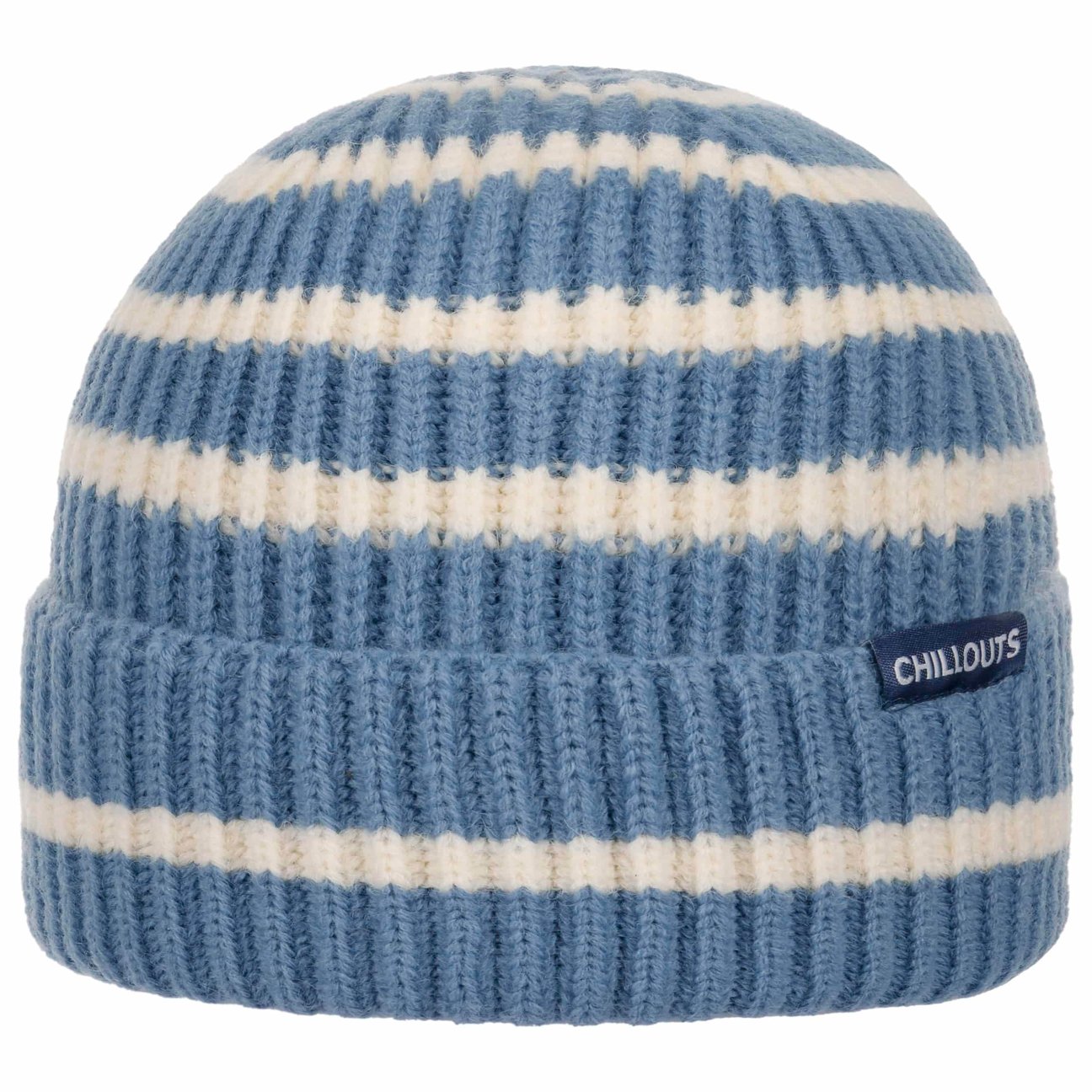 Chillouts Blau-Weiß Twotone Stripes Umschlagmütze By - Bild 2