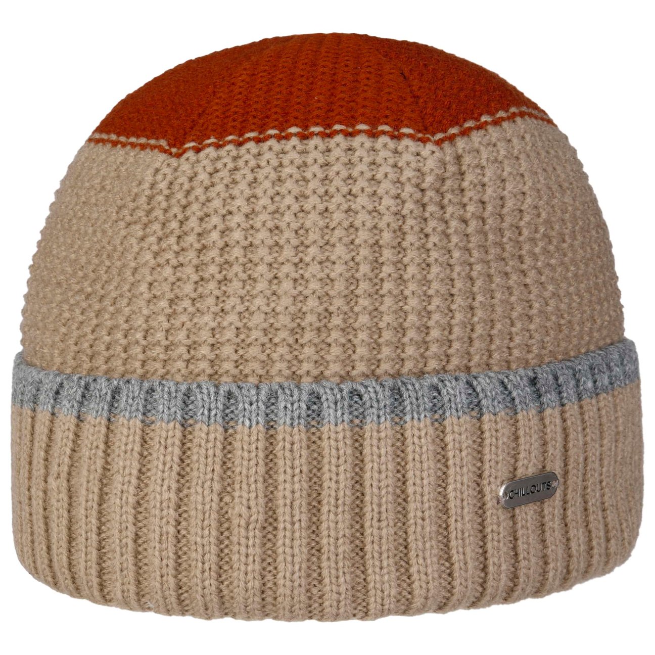 Chillouts Unisex Beige Contrast Colour Beanie By