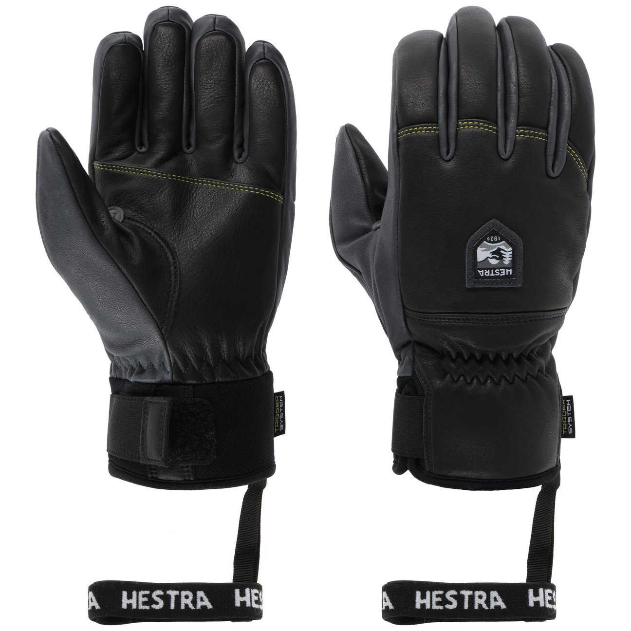 Hestra Unisex Schwarz-Grau Omni Trigger 5-Finger Skihandschuhe By - Bild 5