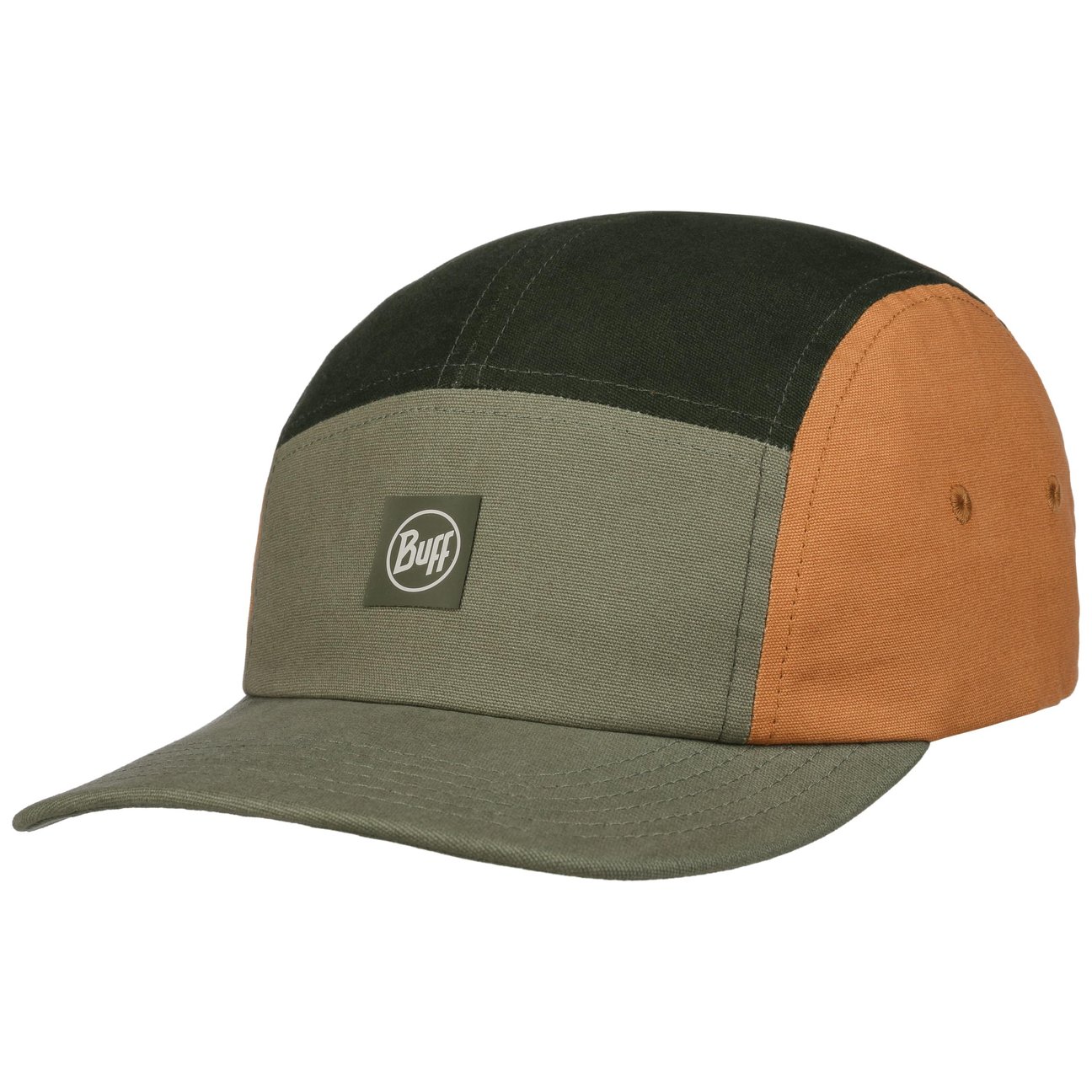 Buff Unisex Khaki 5 Panel Venture Allvin Cap By