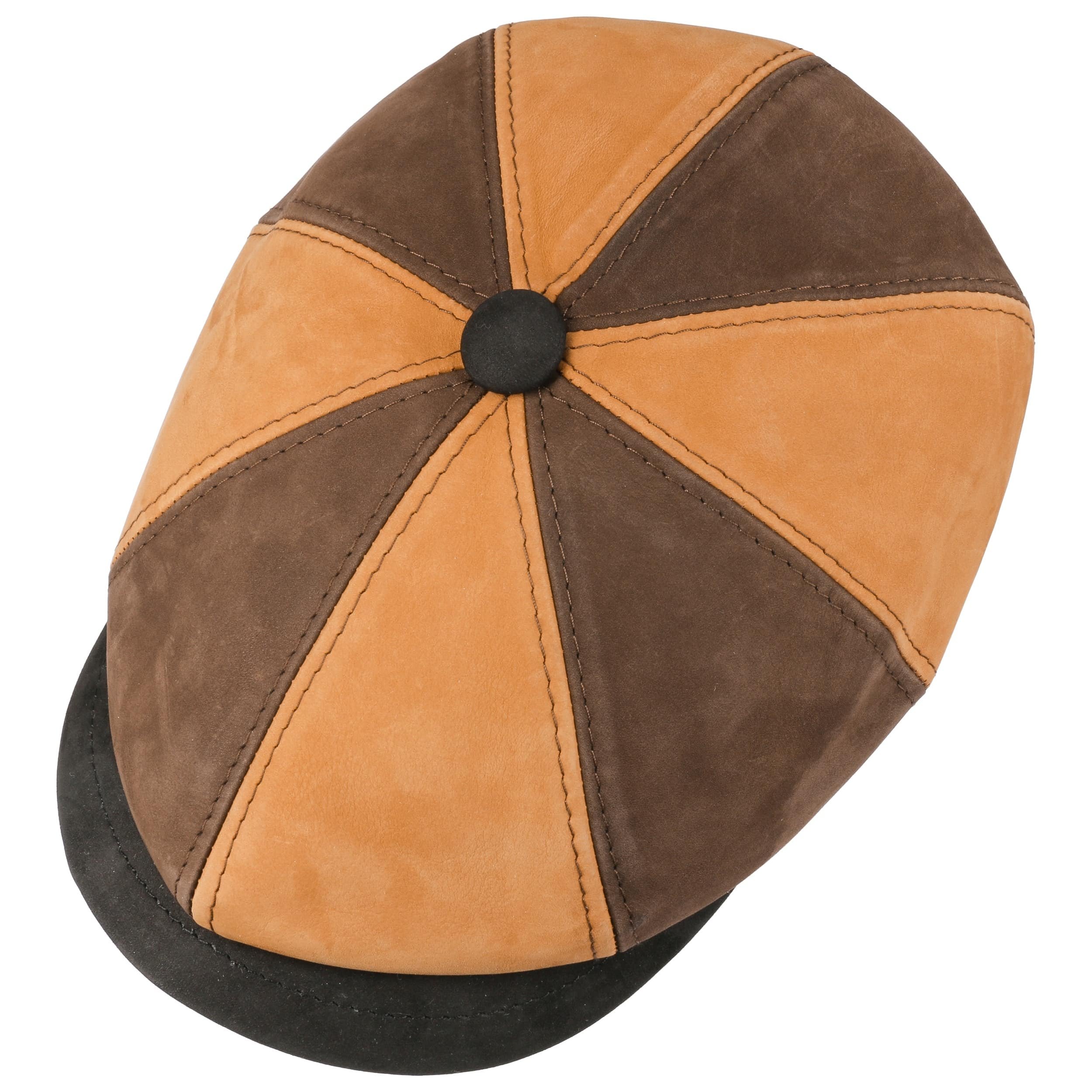 8 Panel Tricolour Flat Cap by Lierys 