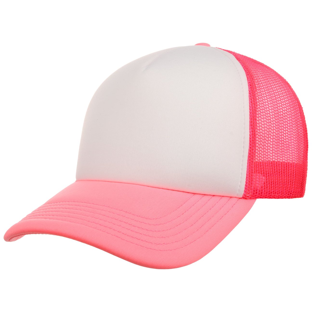 Hutshopping Neonpink 70Er Rapper Meshcap - Bild 4
