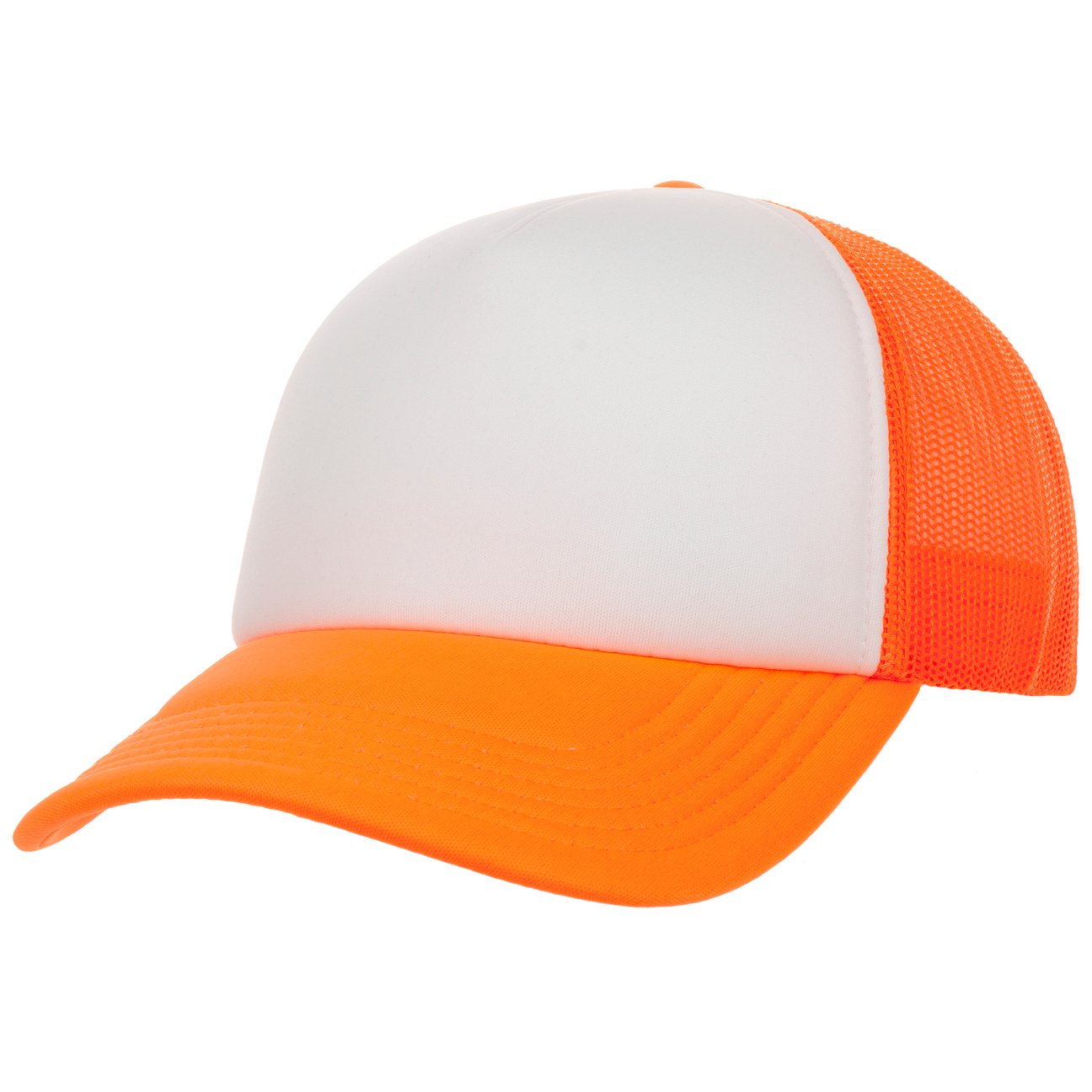 Atlantis Headwear Orange Trucker Cap Rapper - Bild 4