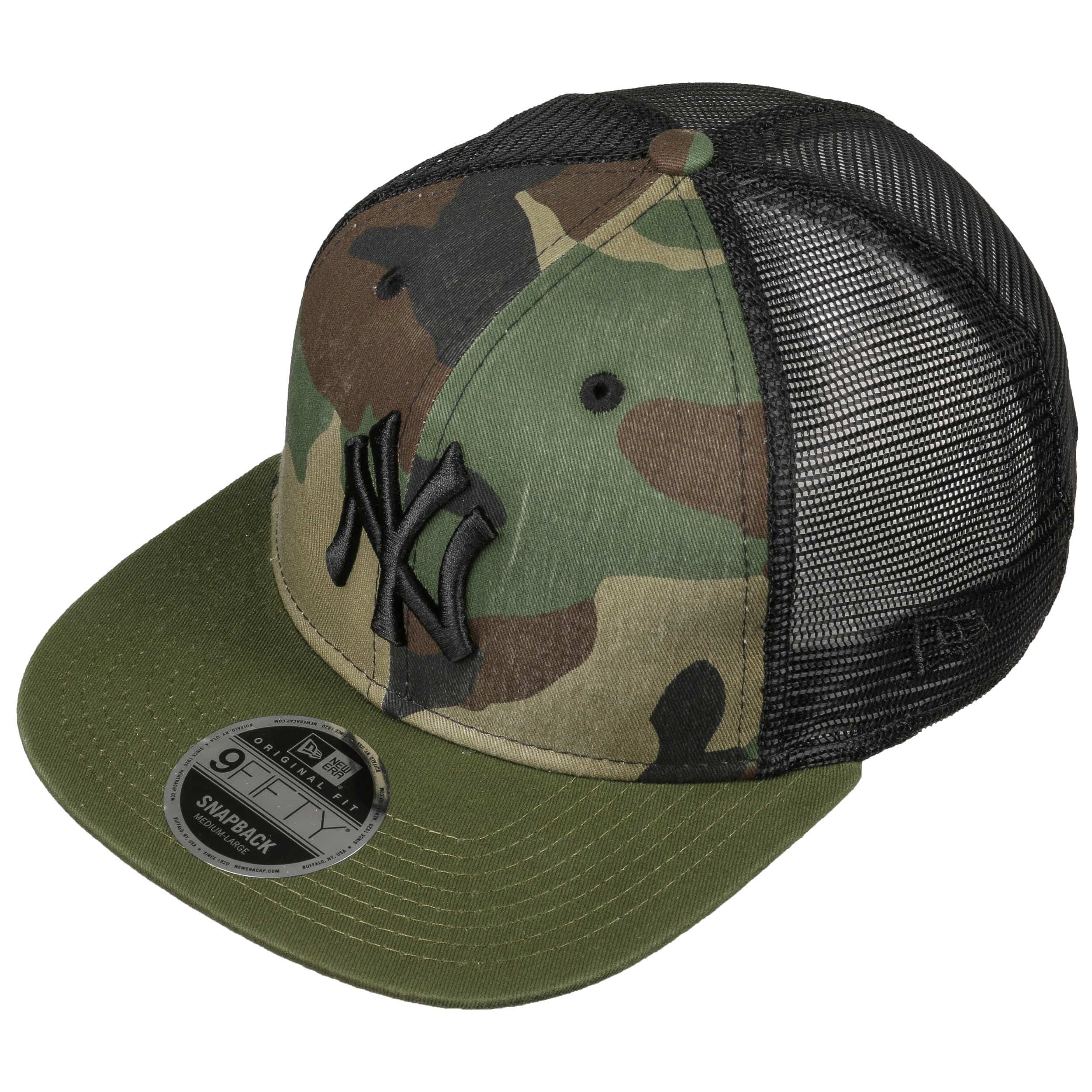 camo yankees hats