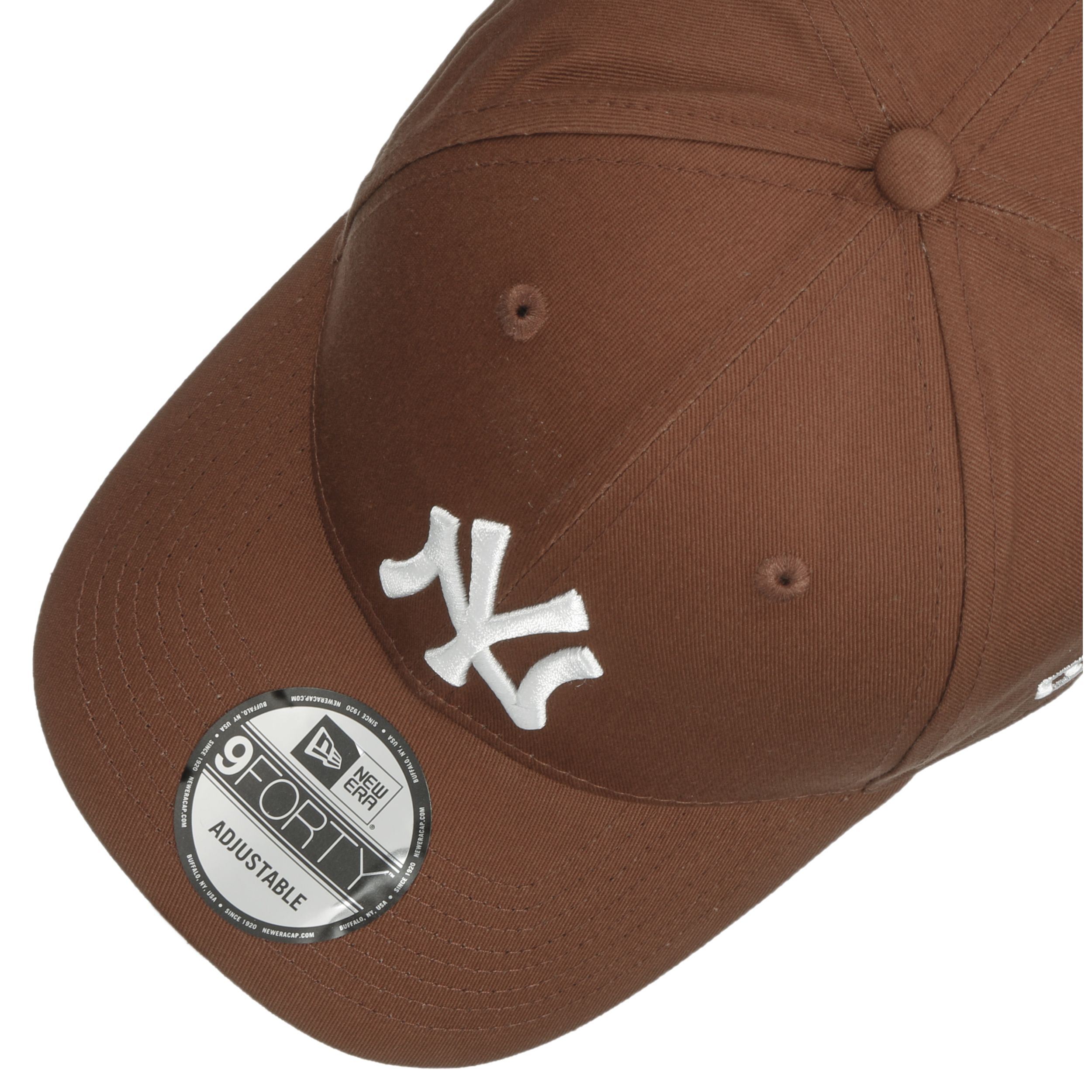 Caps New Era New York Yankees Linen 9FORTY Adjustable Cap Nfl Brown Suede/  Optic White