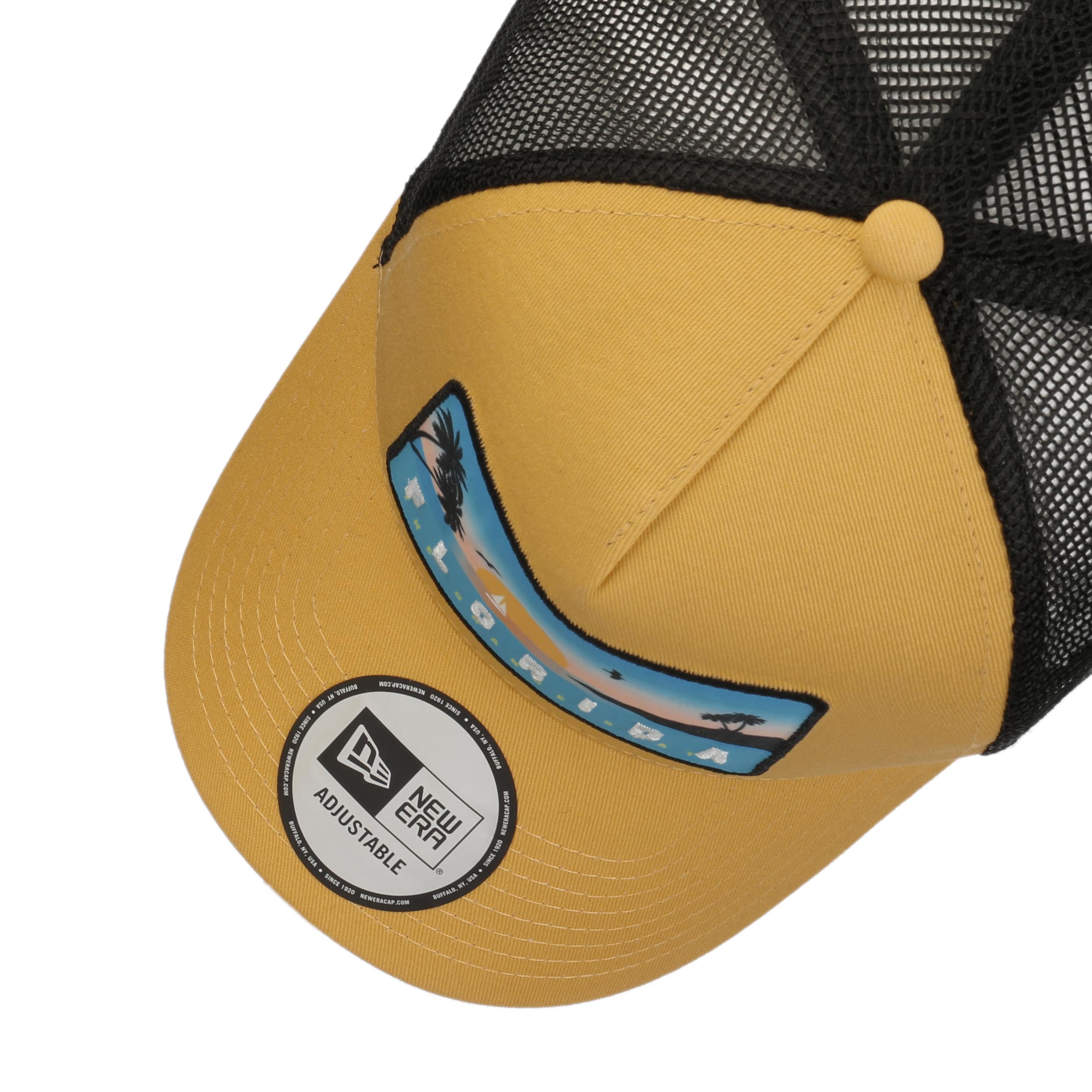 New Era 9FORTY A Frame Graphic Attitude Is Everything Blue Trucker Hat