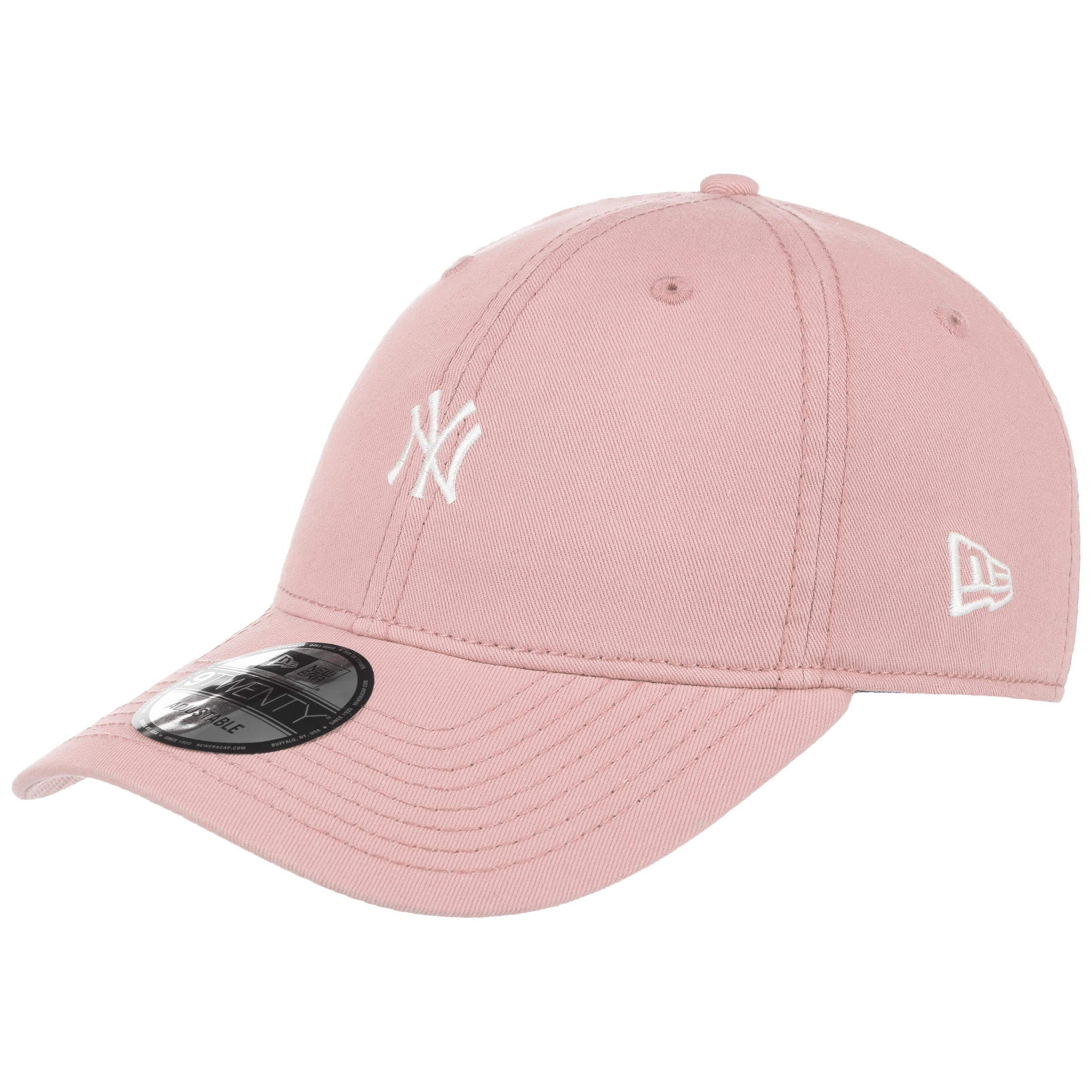 light pink ny cap