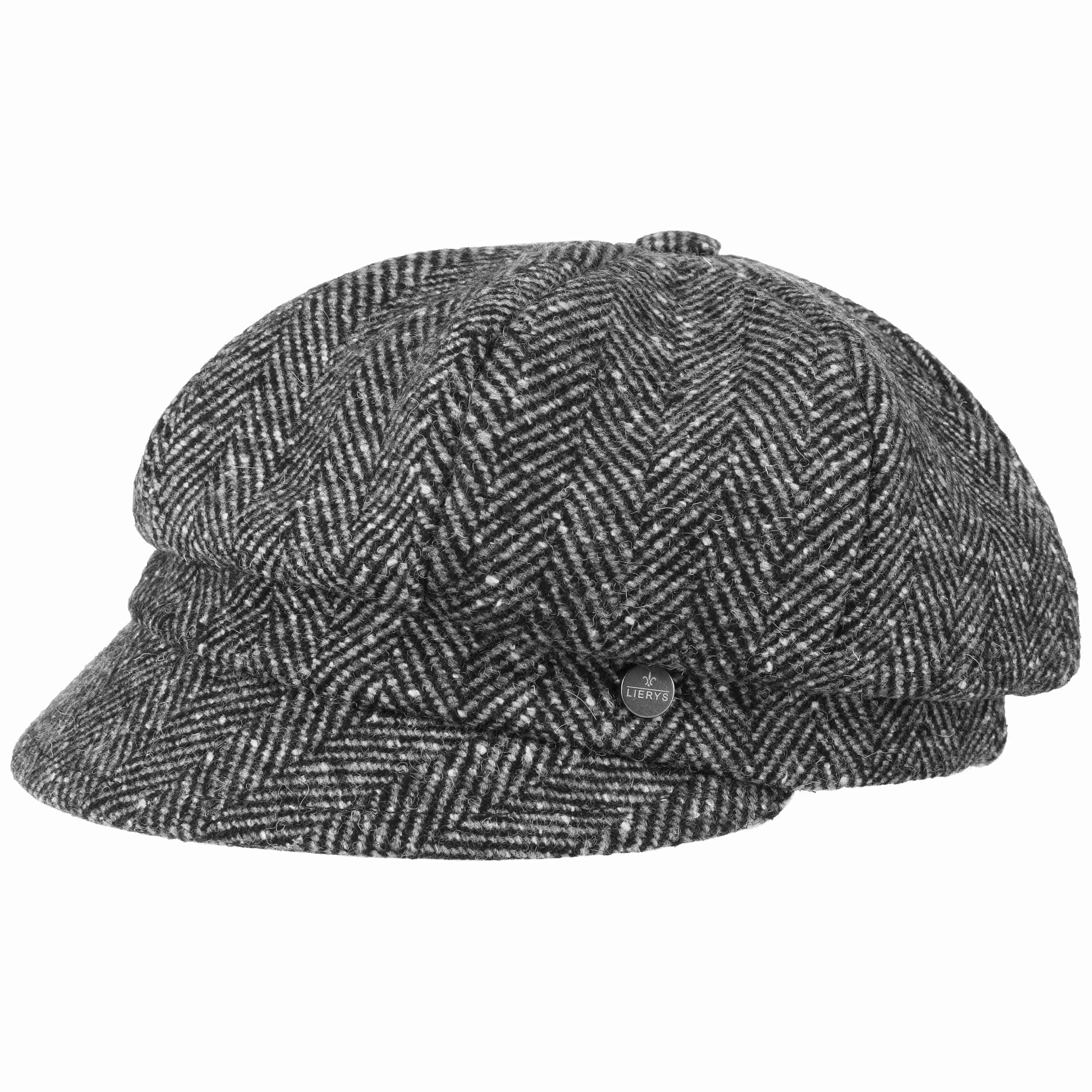 grey newsboy cap