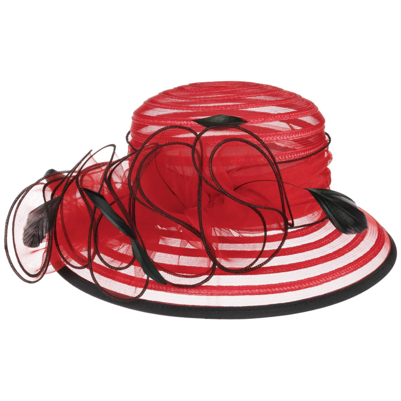 red occasion hat