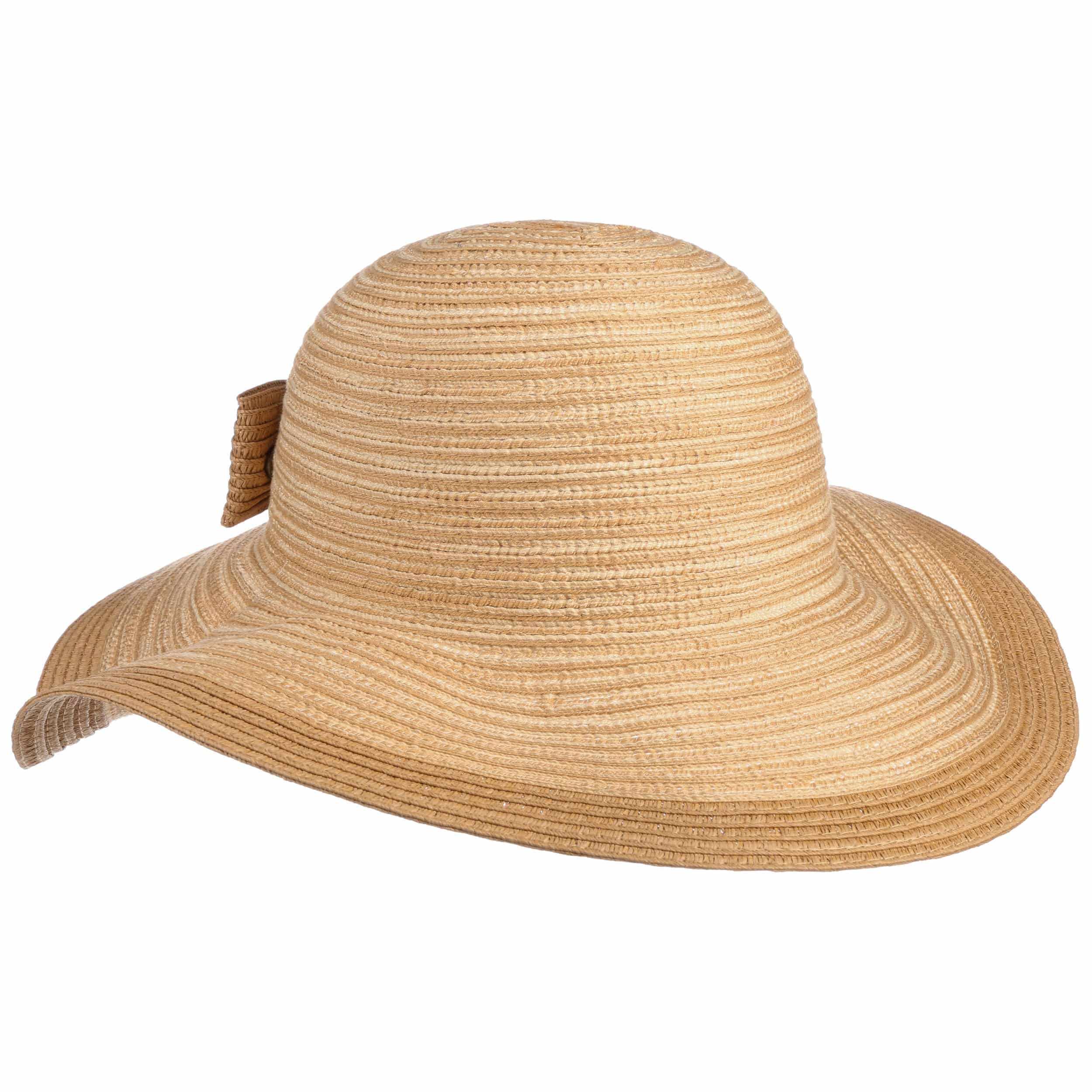 striped floppy hat