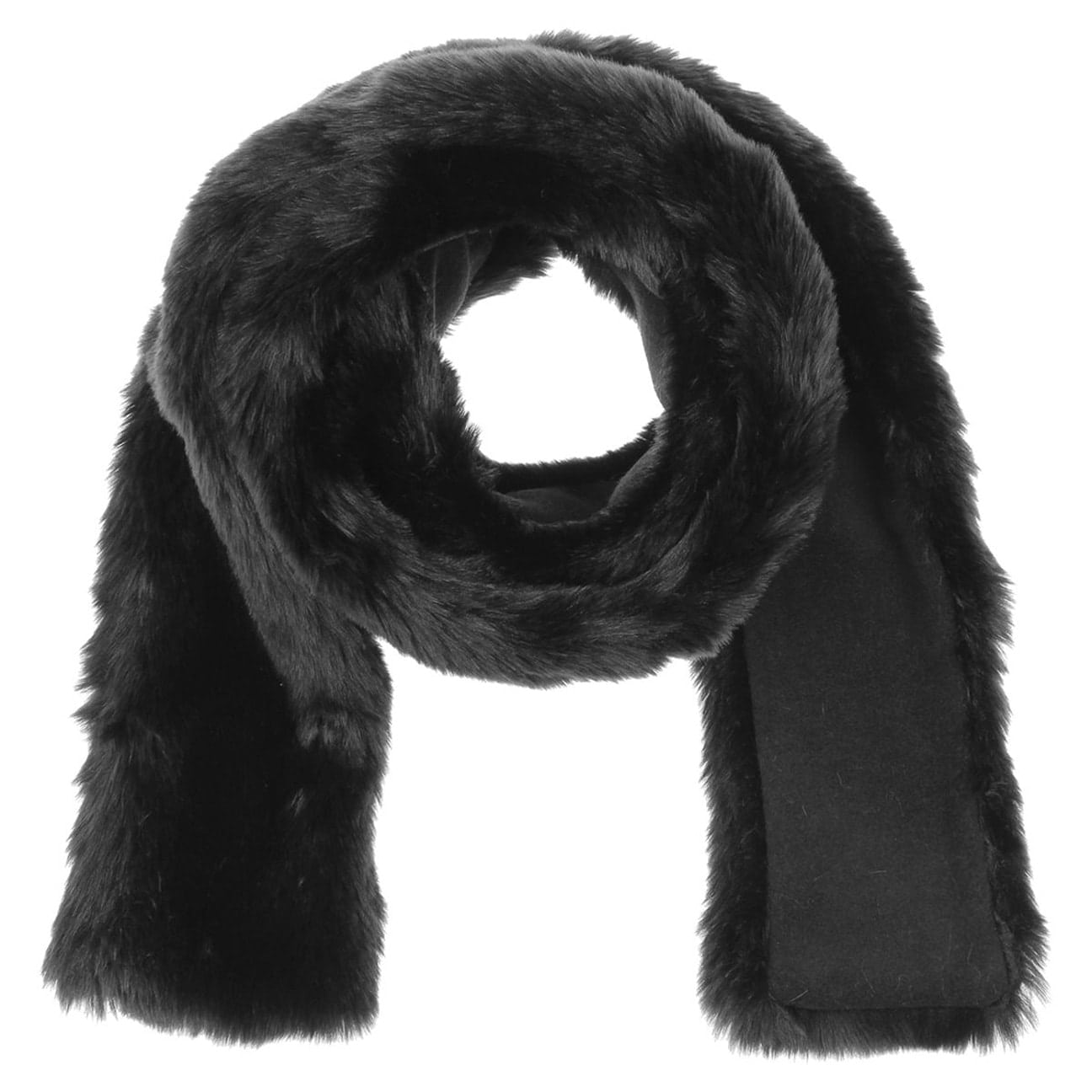 black fluffy shawl