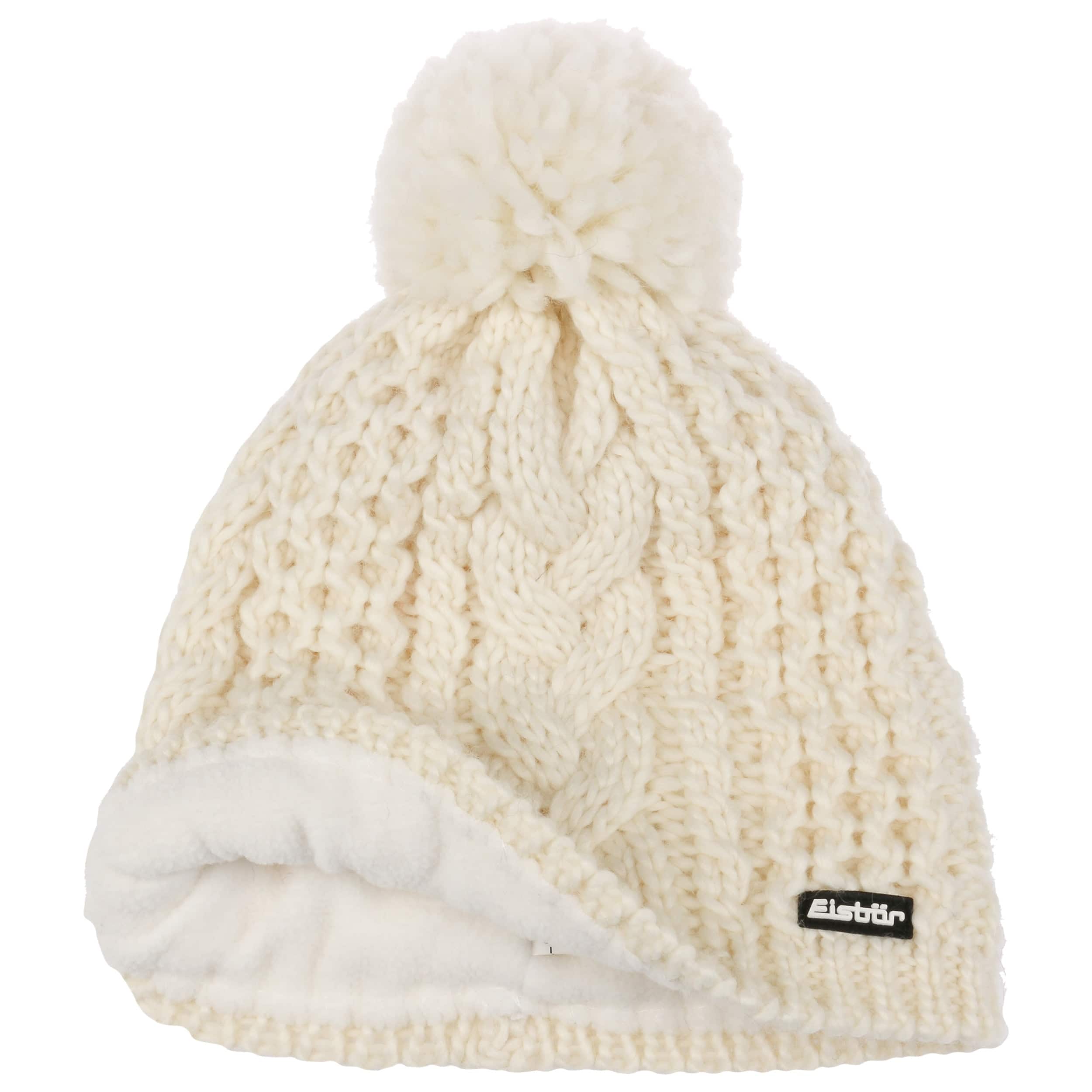 white pom hat