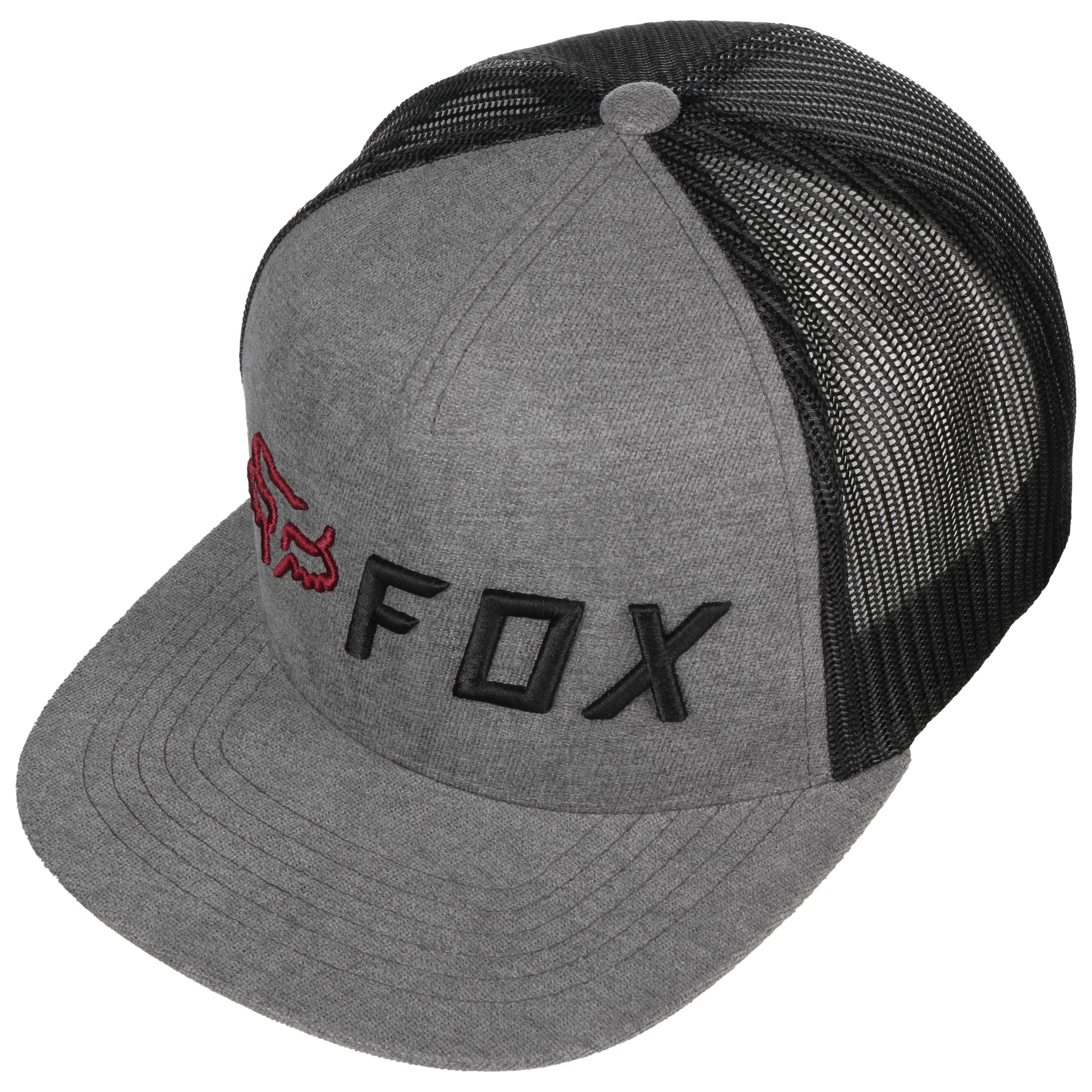 FOX Snapback Absolute Mesh Grau Schwarz Mütze FOX Snapback Absolute Mesh Grau Schwarz Mütze
