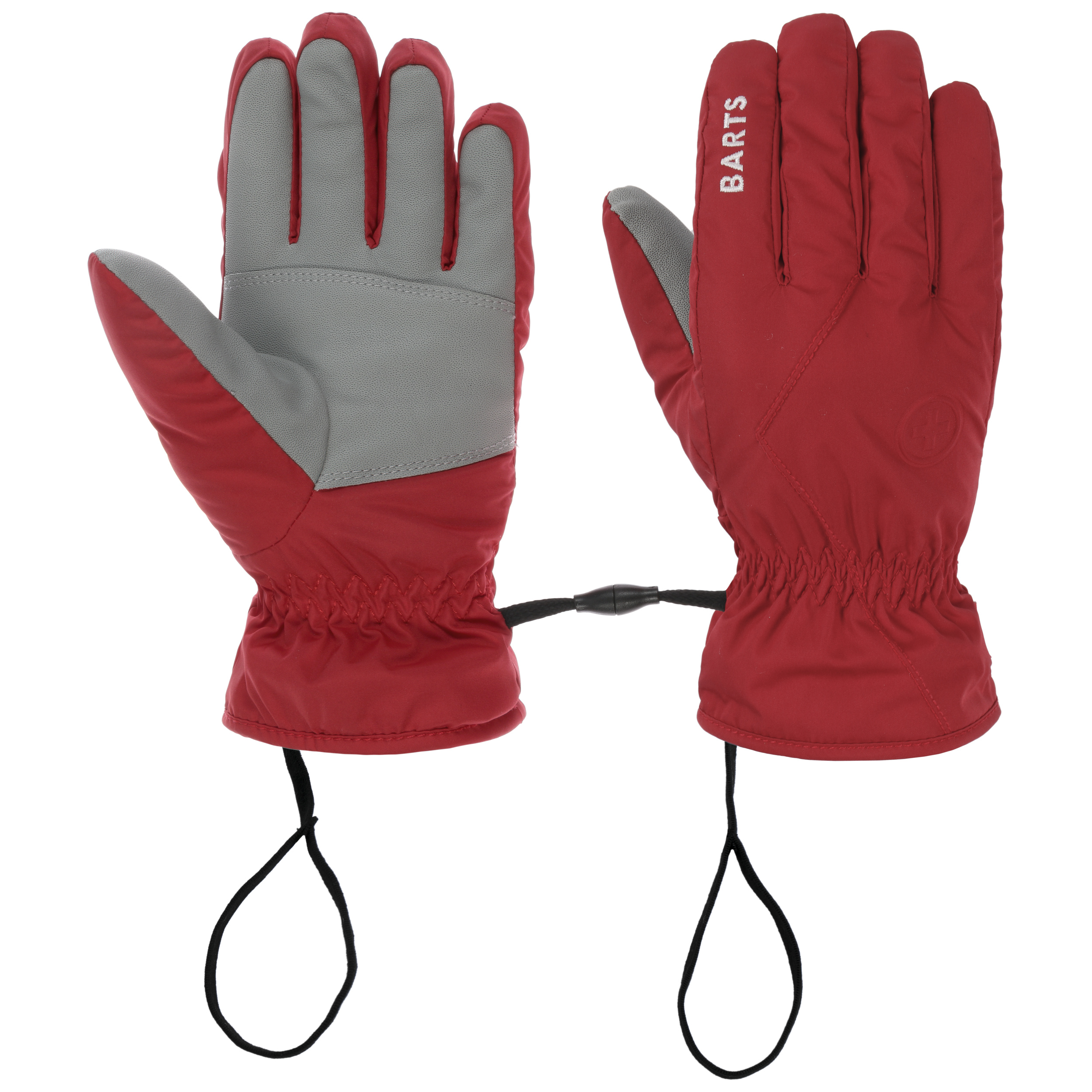 blue ski gloves