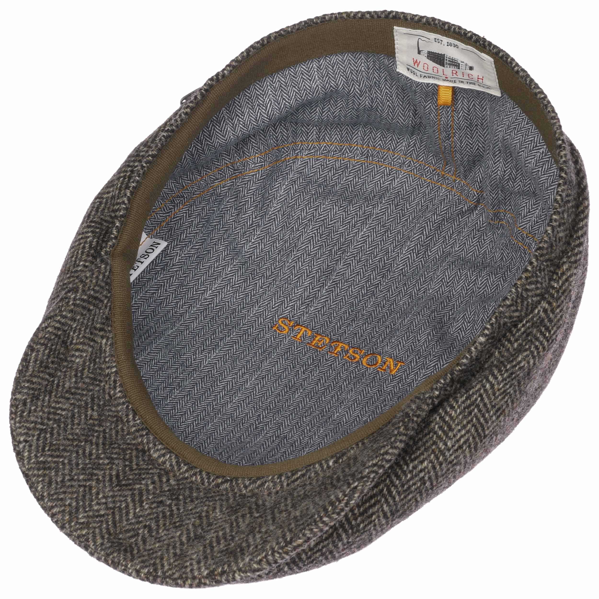 Stetson Belfast Tweed Flatcap Herren Schiebermütze Braun, 59,00