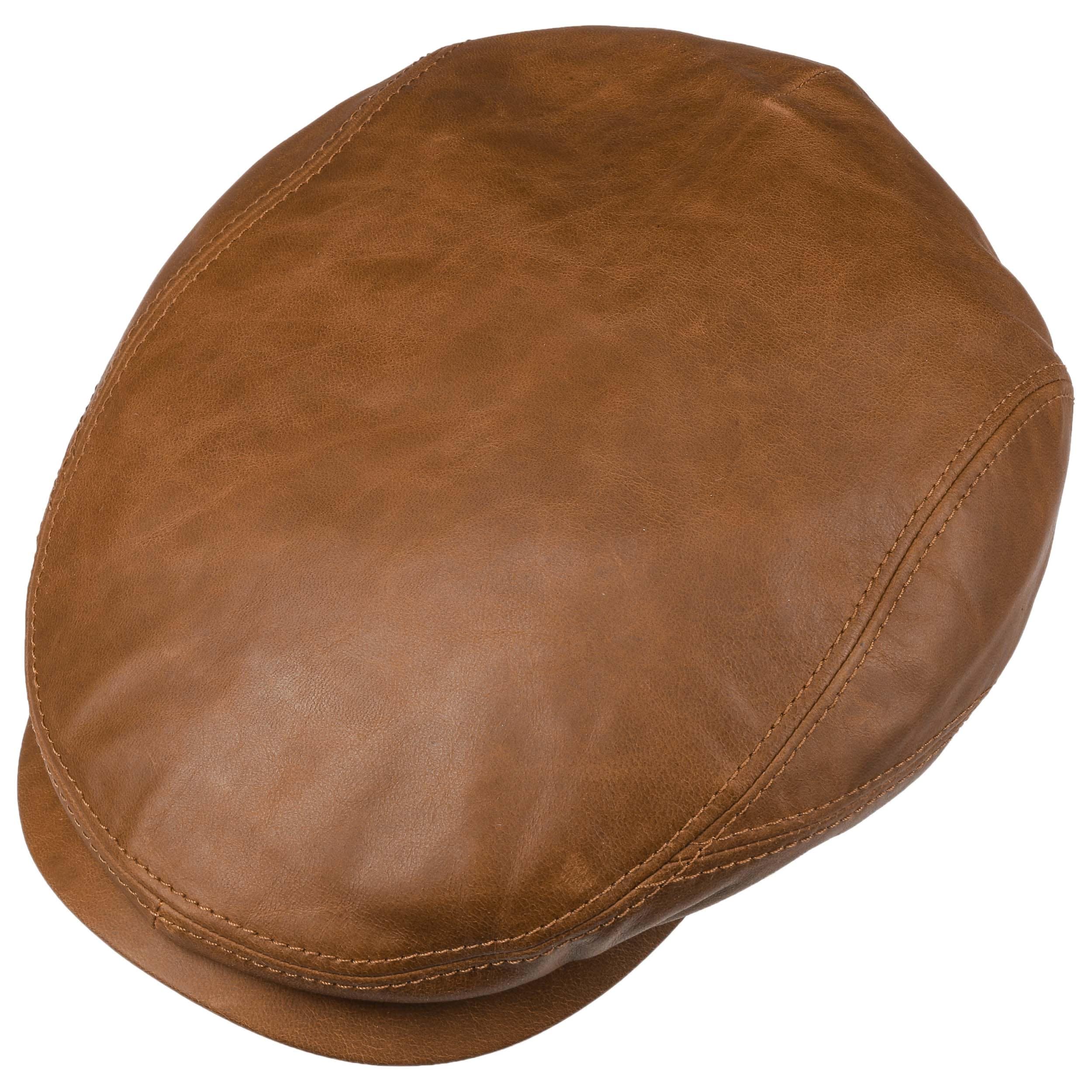 Belfast Lamb Leder Flatcap by Stetson 169,00