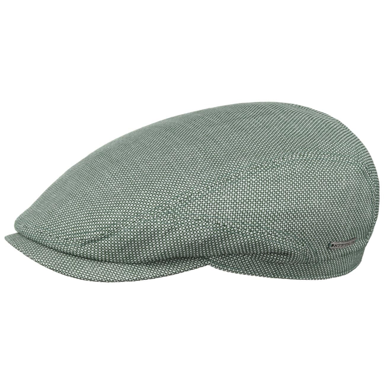 Stetson Belfast Linnen Zomer Flat Cap Heren Made In The EU Pet Hat Met Klep Voor Lente Zomer 57 Cm Blauw 1901256494