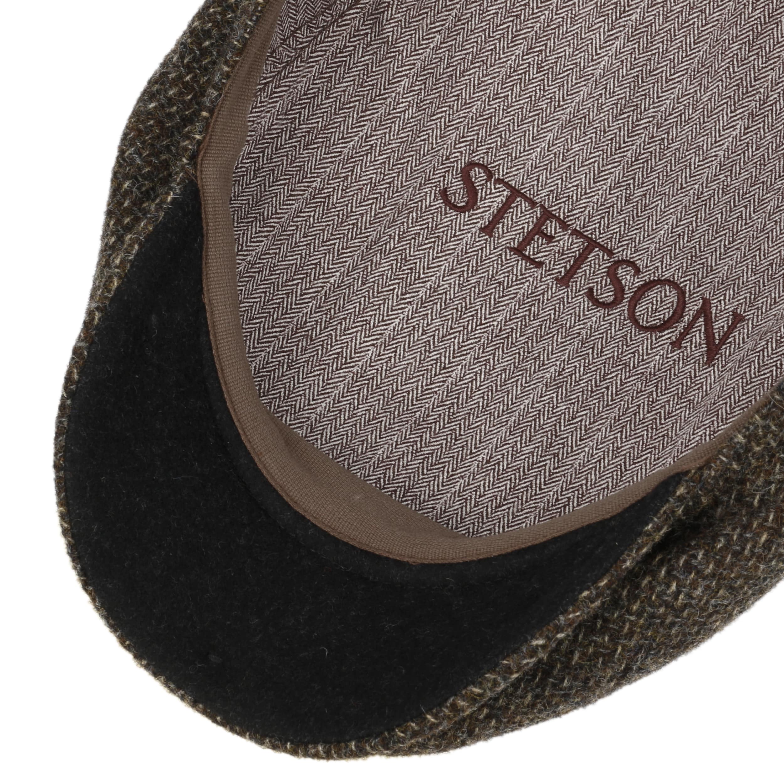 stetson belfast tweed flat cap