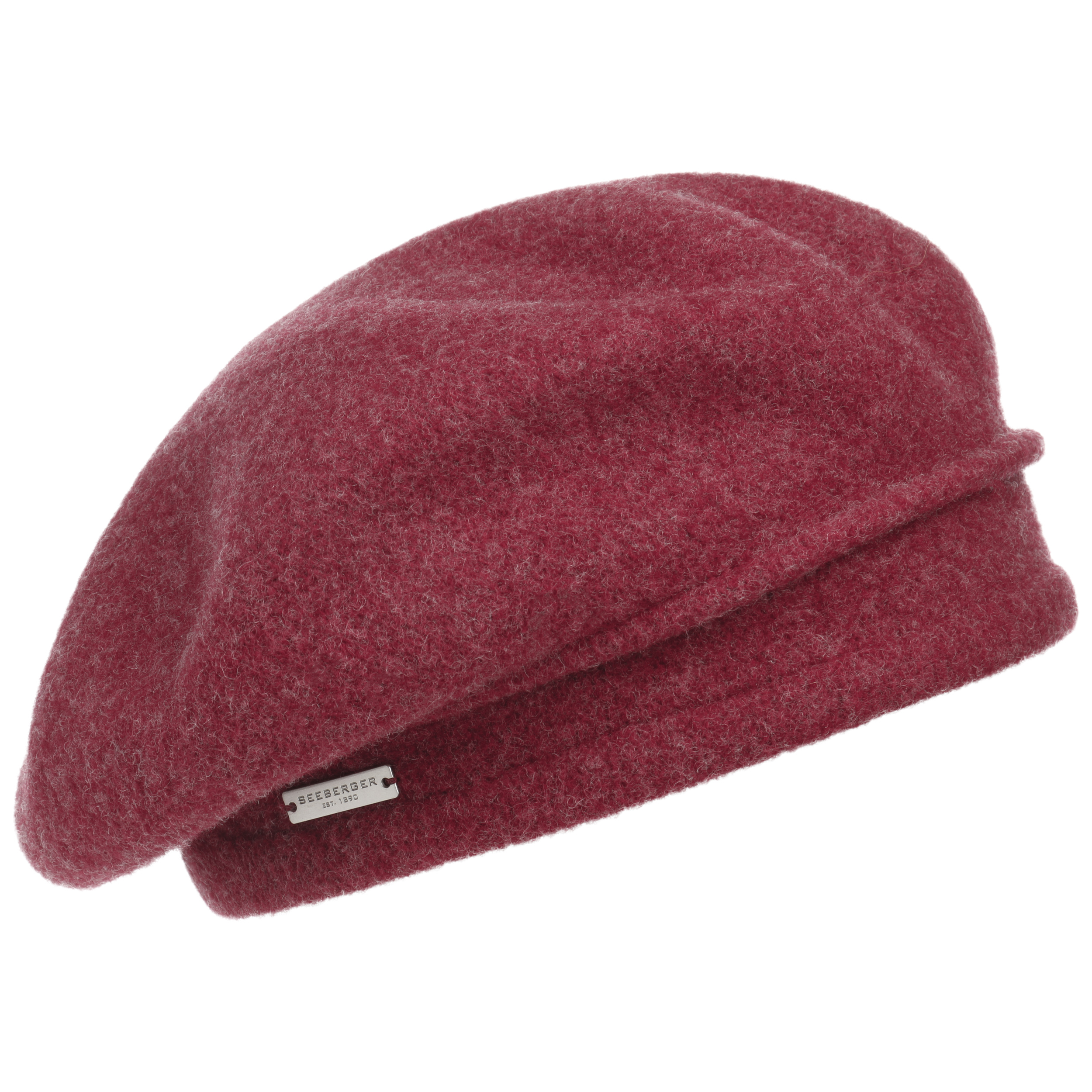 Seeberger Kaschmirbaske Strickbaske Wollbaske Damenbaske Baskenm/ütze
