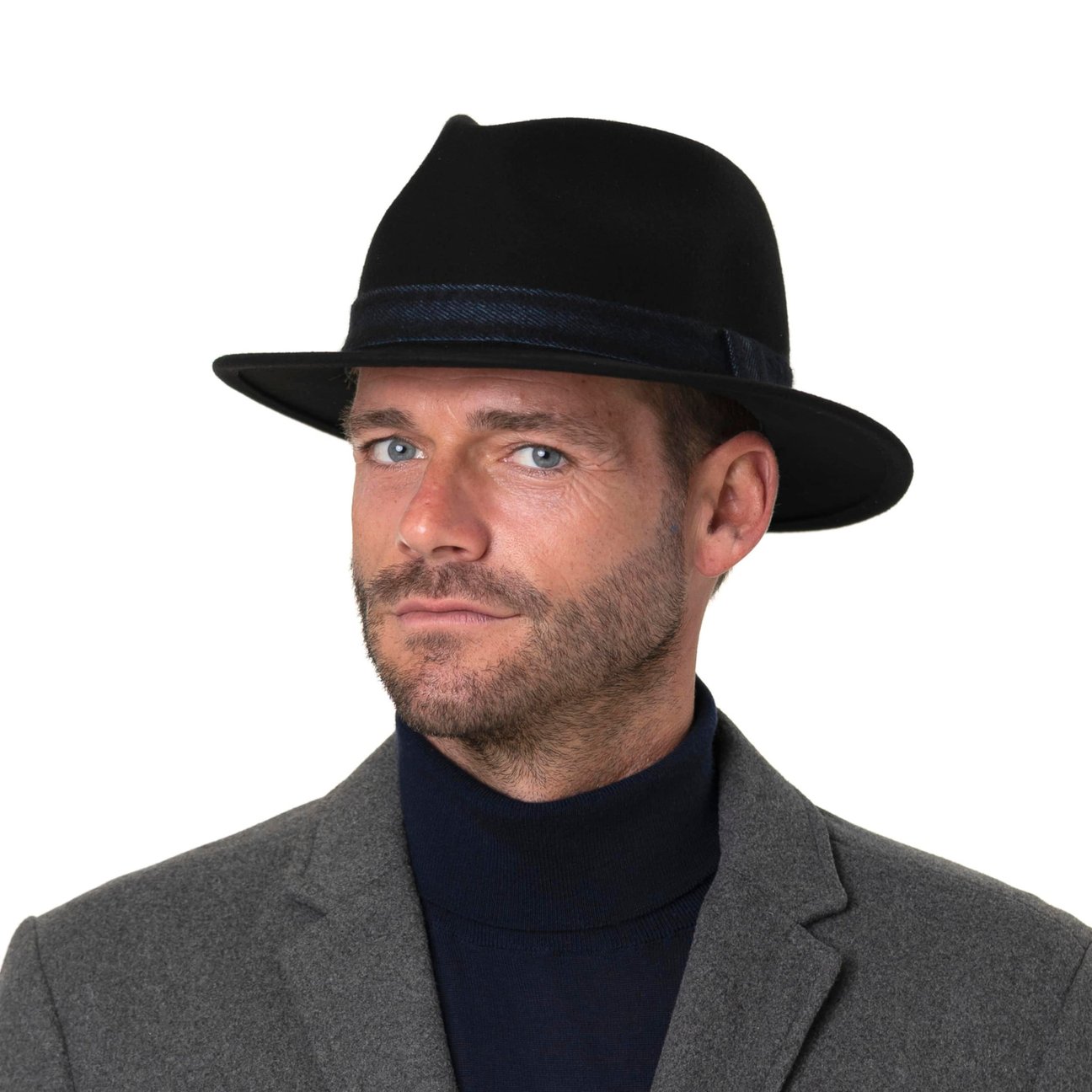 Produktbild von Fedora Hut Herren Stetson Hulett Diamond Wollhut Mit Kaschmir – Schicker Pork-Pie-Hut Für Herren Mit Ripsband, Perfekt Für Herbst & Winter Trucker Cap