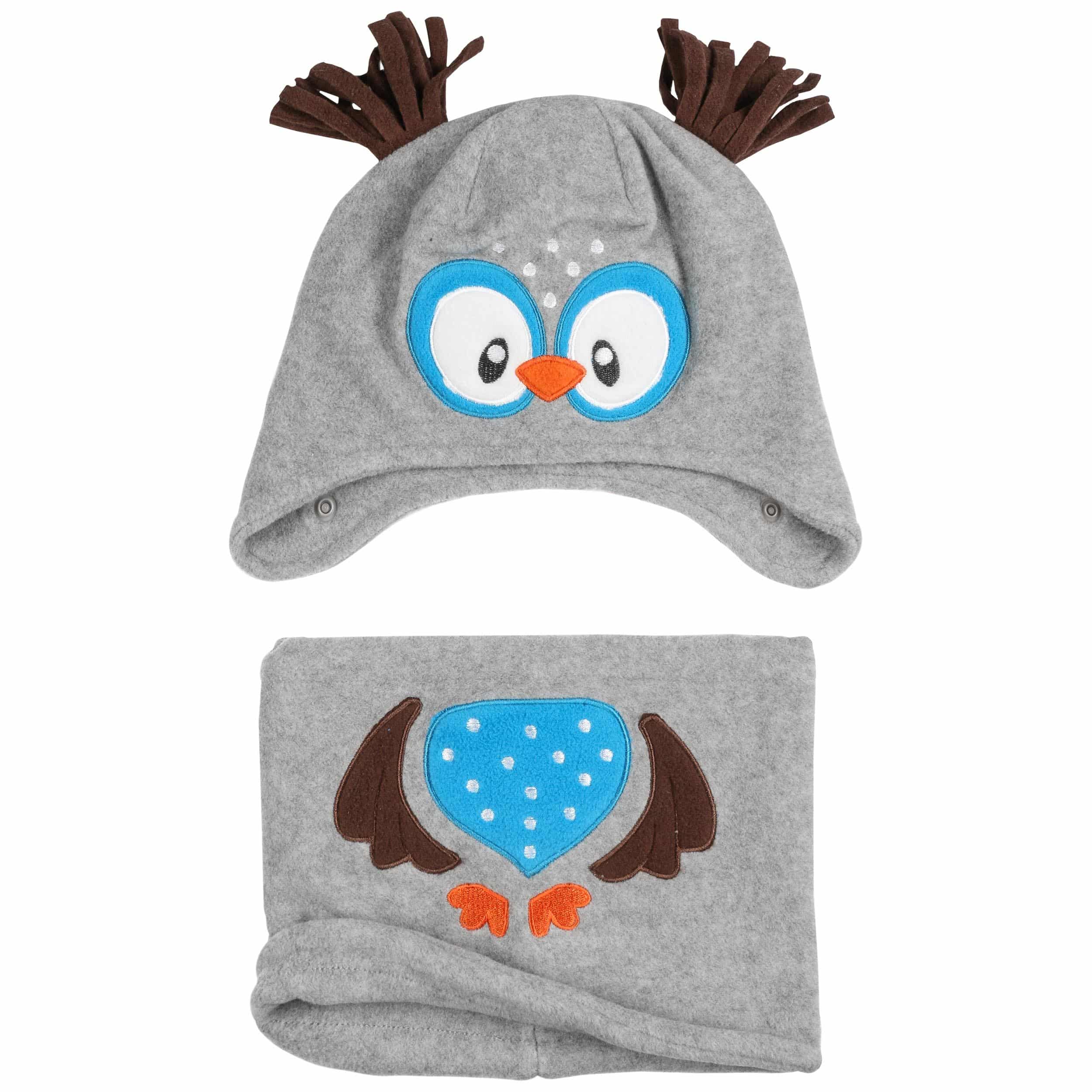 Yemlarey Kindermütze & Schal Set Aus Baumwolle - Warme Haube Und Loop-Schal Für Babys & Kinder, Herbst & Winter