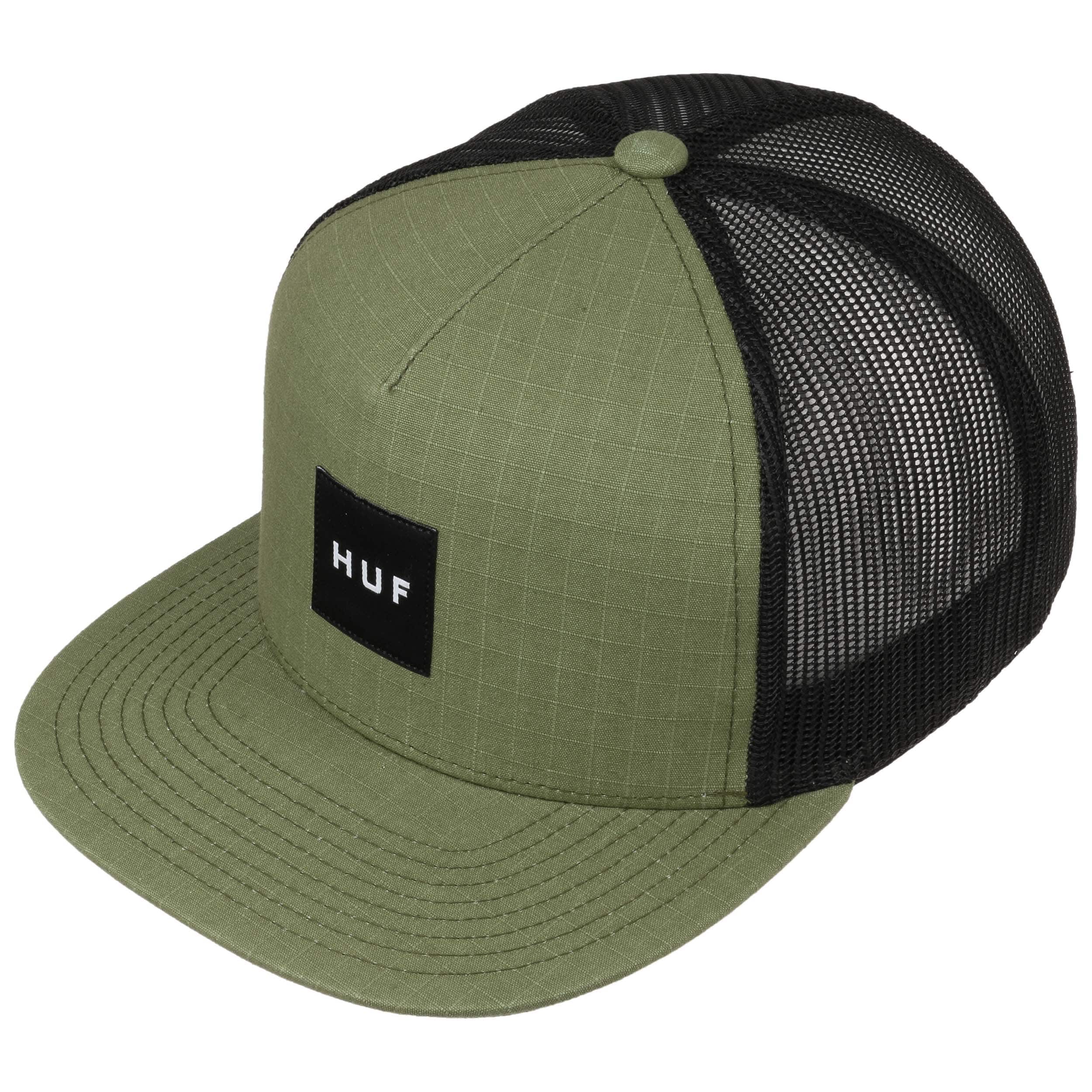 huf box logo trucker hat