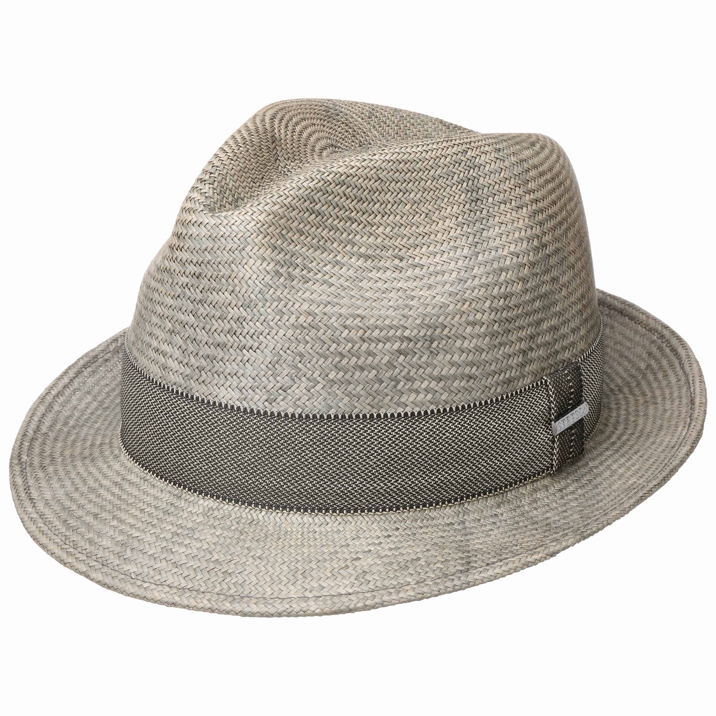 grey panama hat
