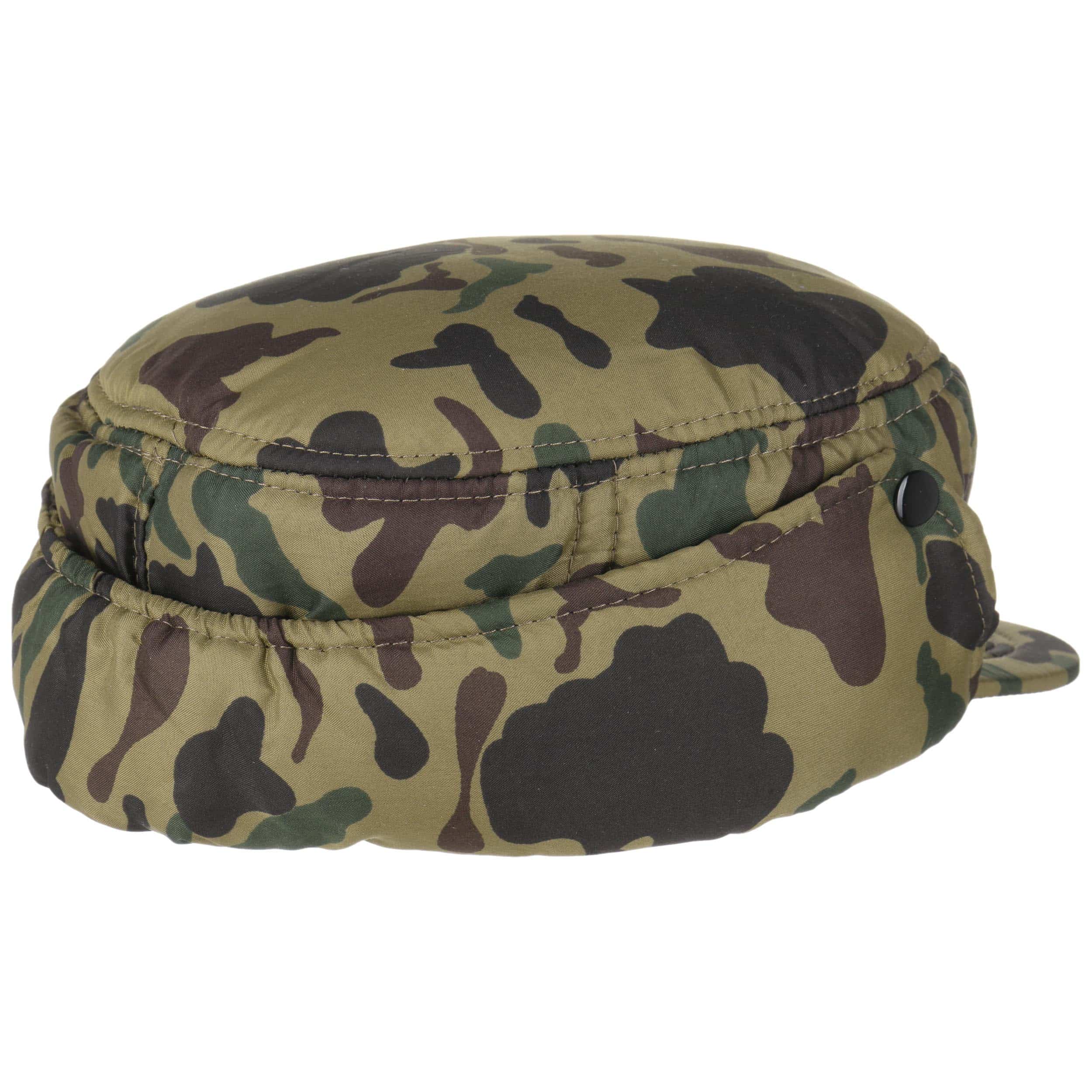 military hat with ear flaps