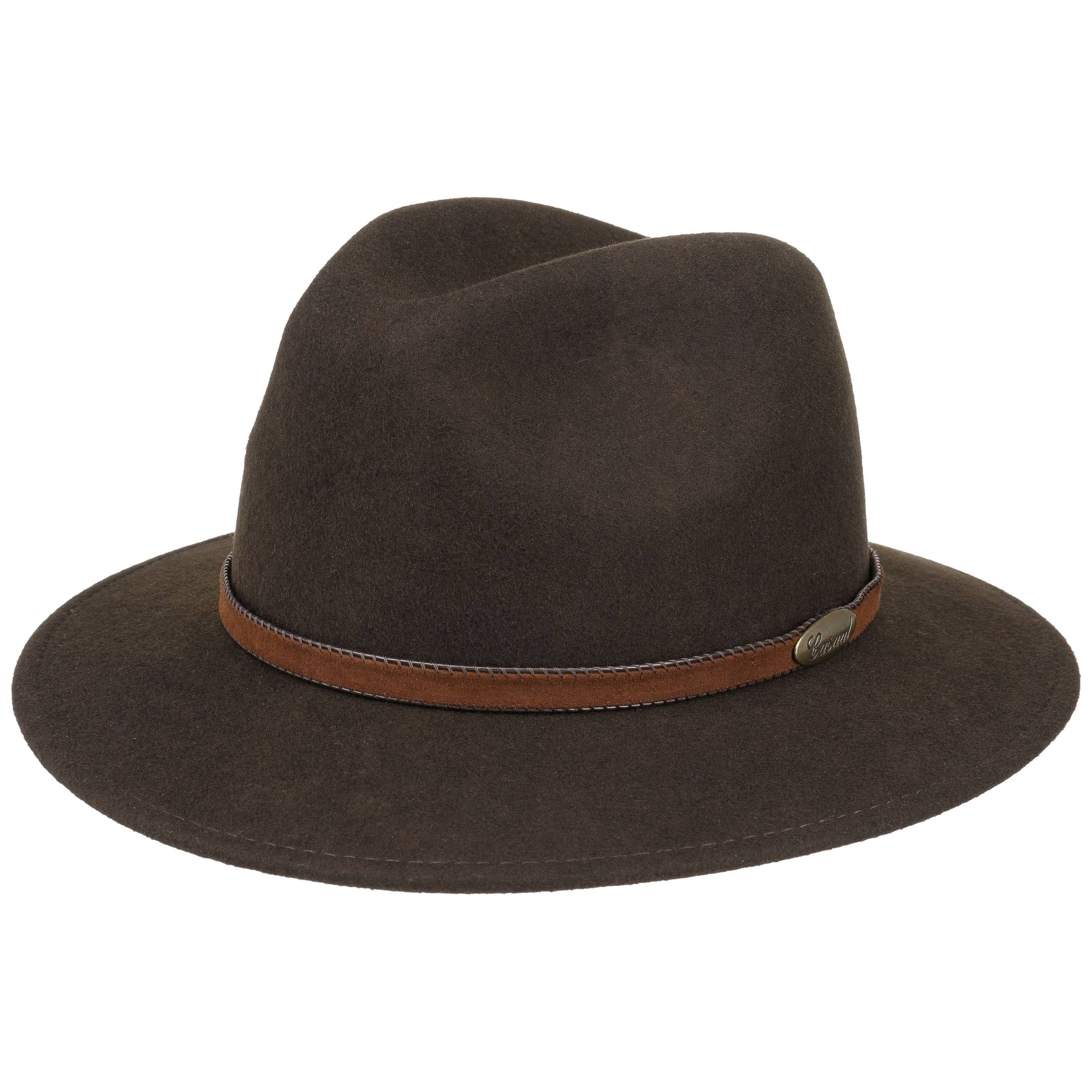 brown felt hat