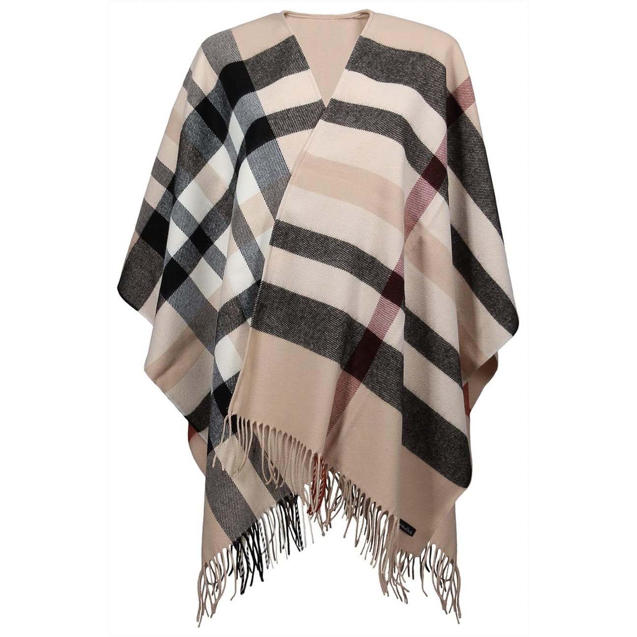 Checked Poncho by Fraas - 49,95