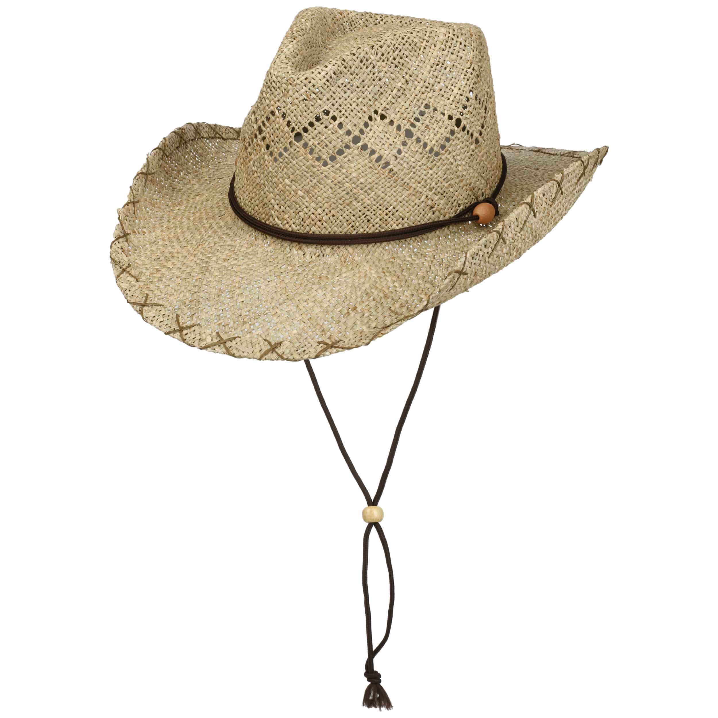 Scippis Uniseks strohoed 'Cattleman' hoed, lichtbruin, XL
