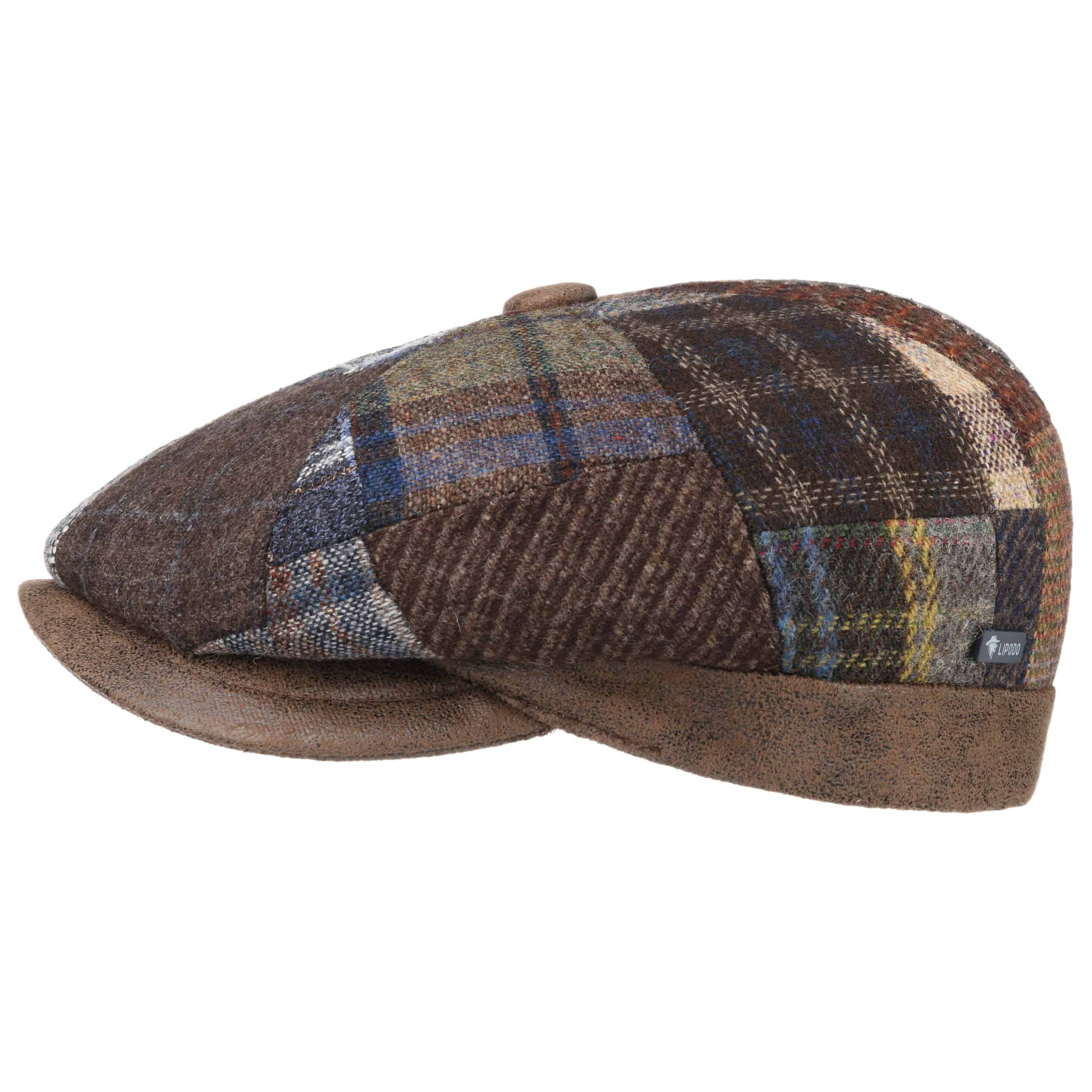 patchwork flat cap