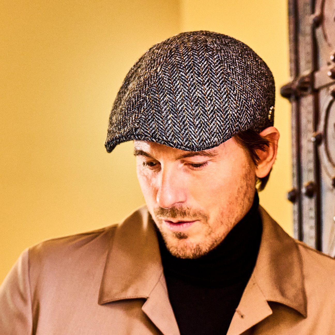 stetson belfast tweed flat cap