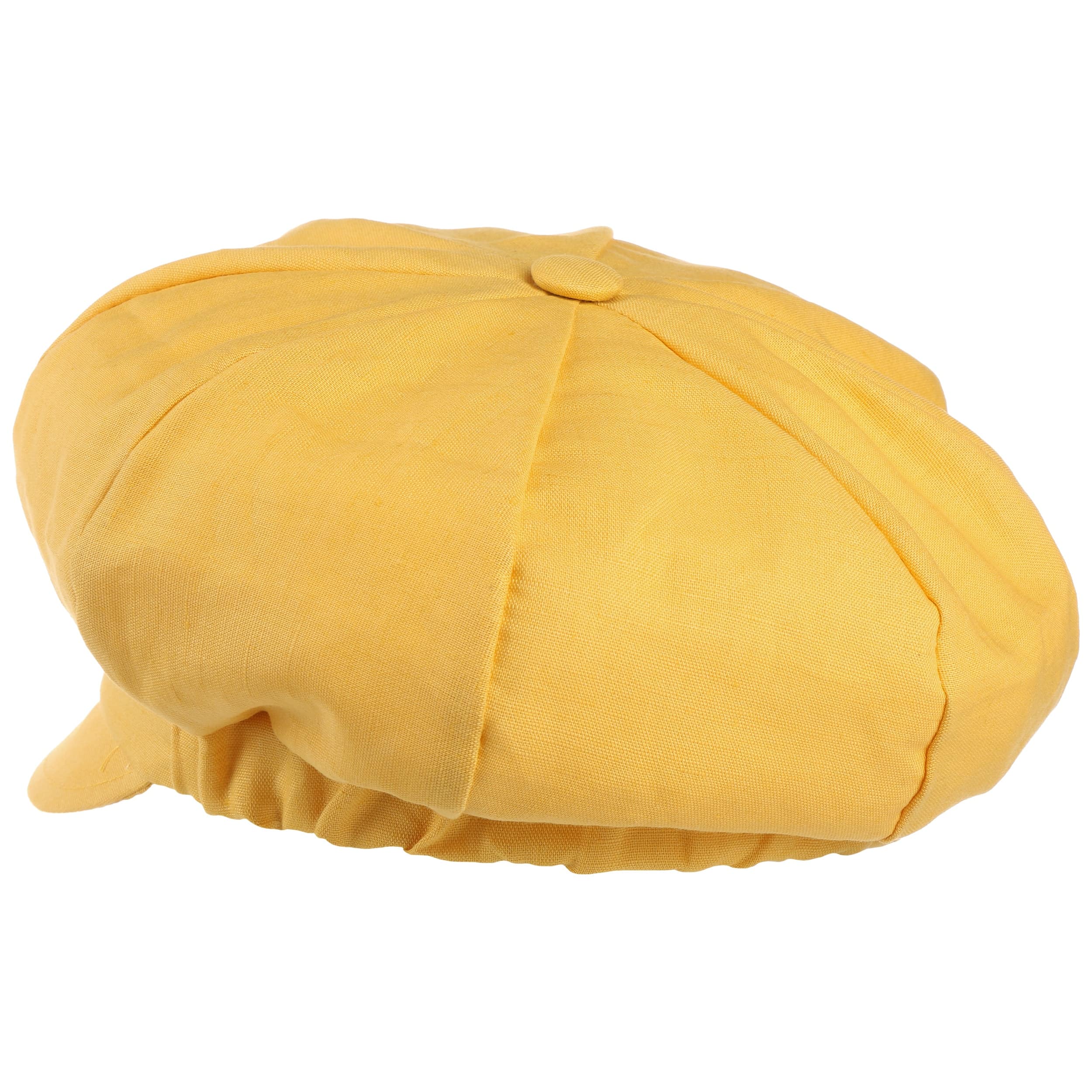 yellow newsboy cap