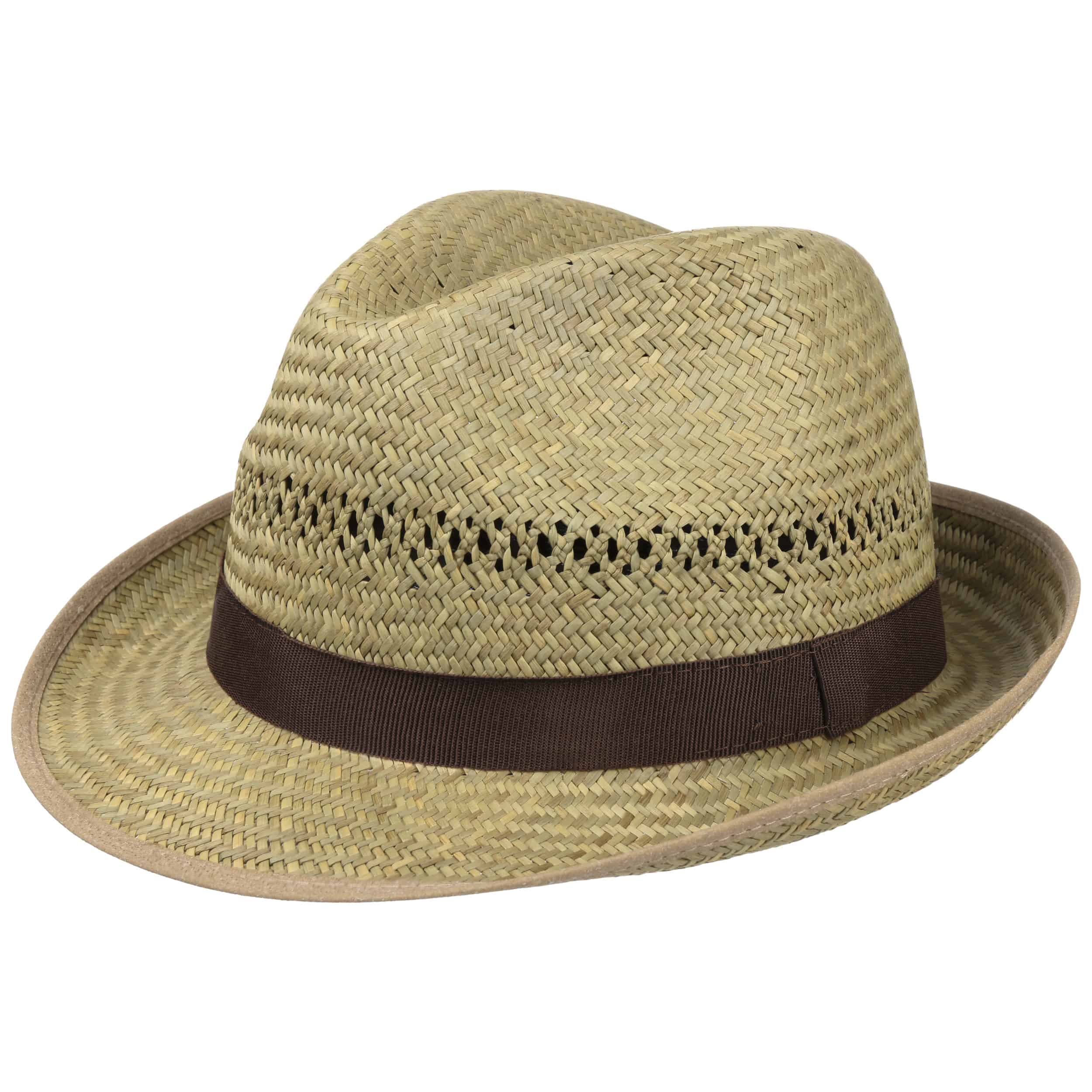 mens straw trilby hats uk