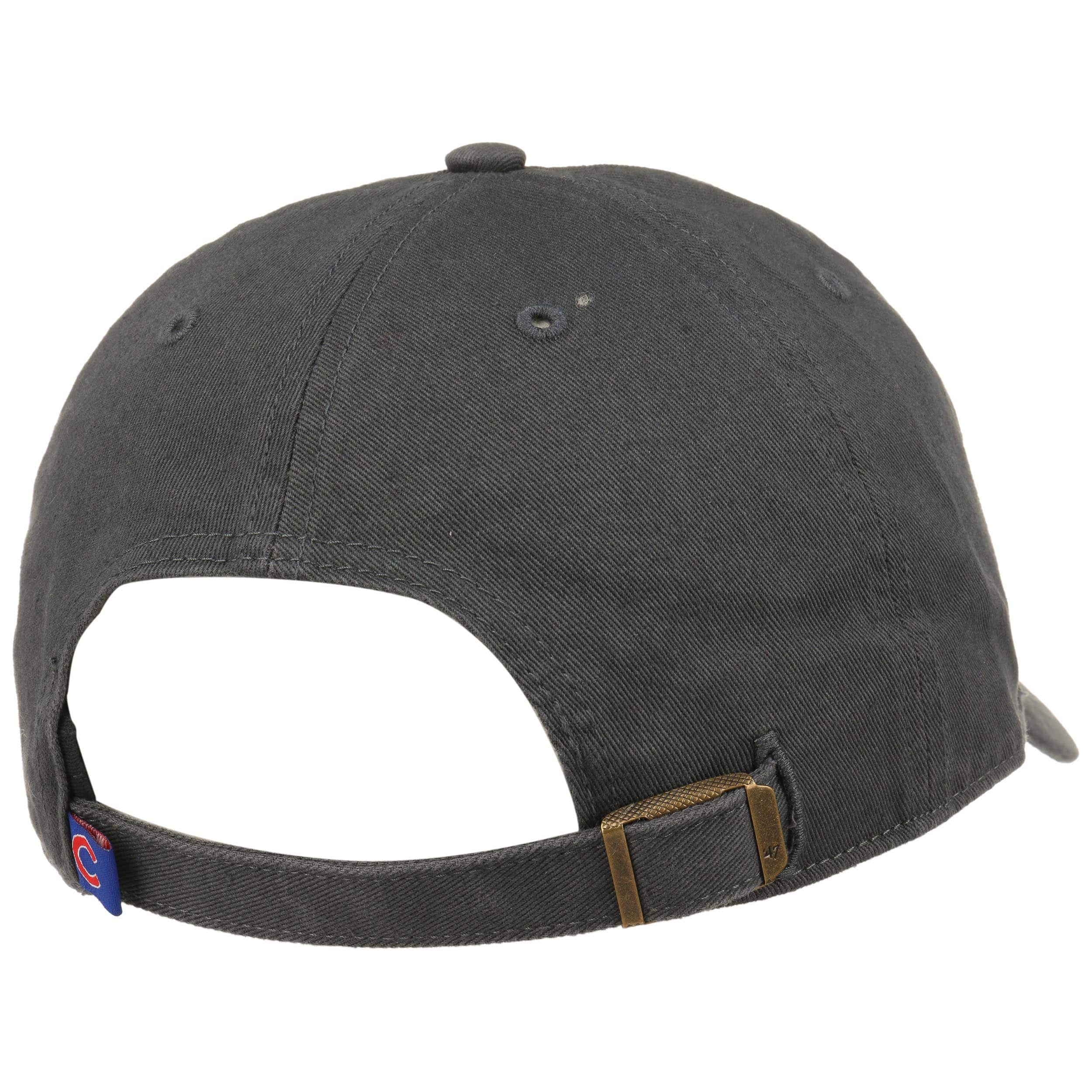 47 Brand Chicago Cubs Pet - Black Ballpark Clean Up - Strapback Met 3D Borduurwerk