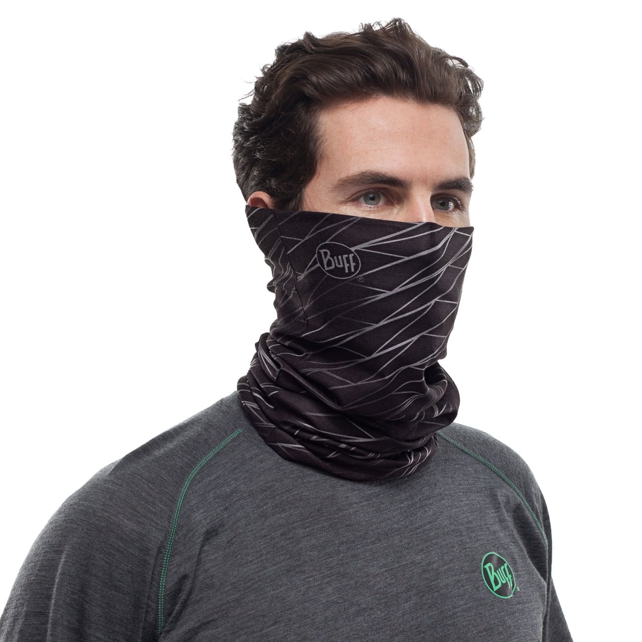 P.A.C. Multifunktionstuch Graphite - Nahtloses Mikrofaser Tuch Für Outdoor