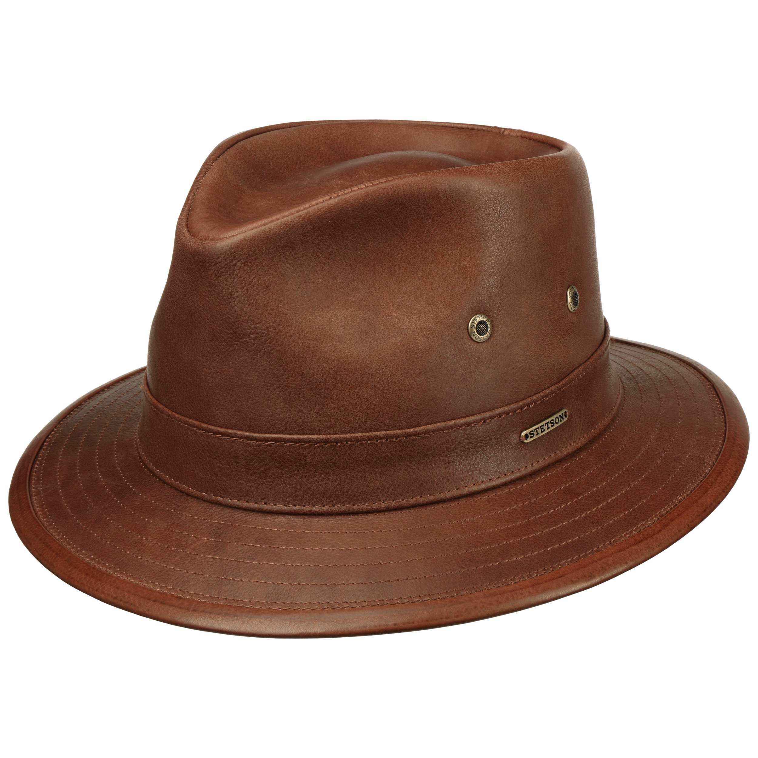 Cowhide Traveller Leather Hat by Stetson - 199,00