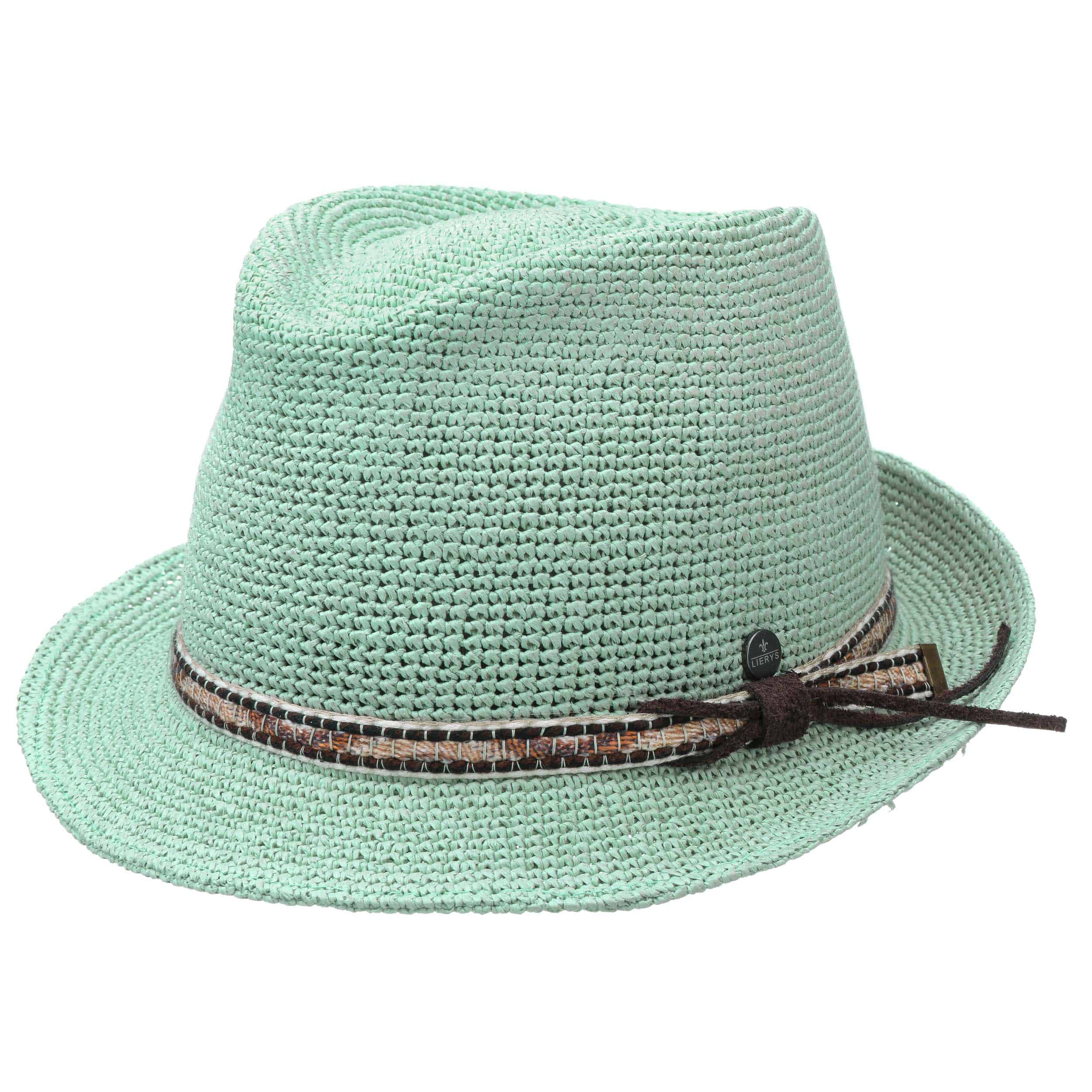 green trilby hat