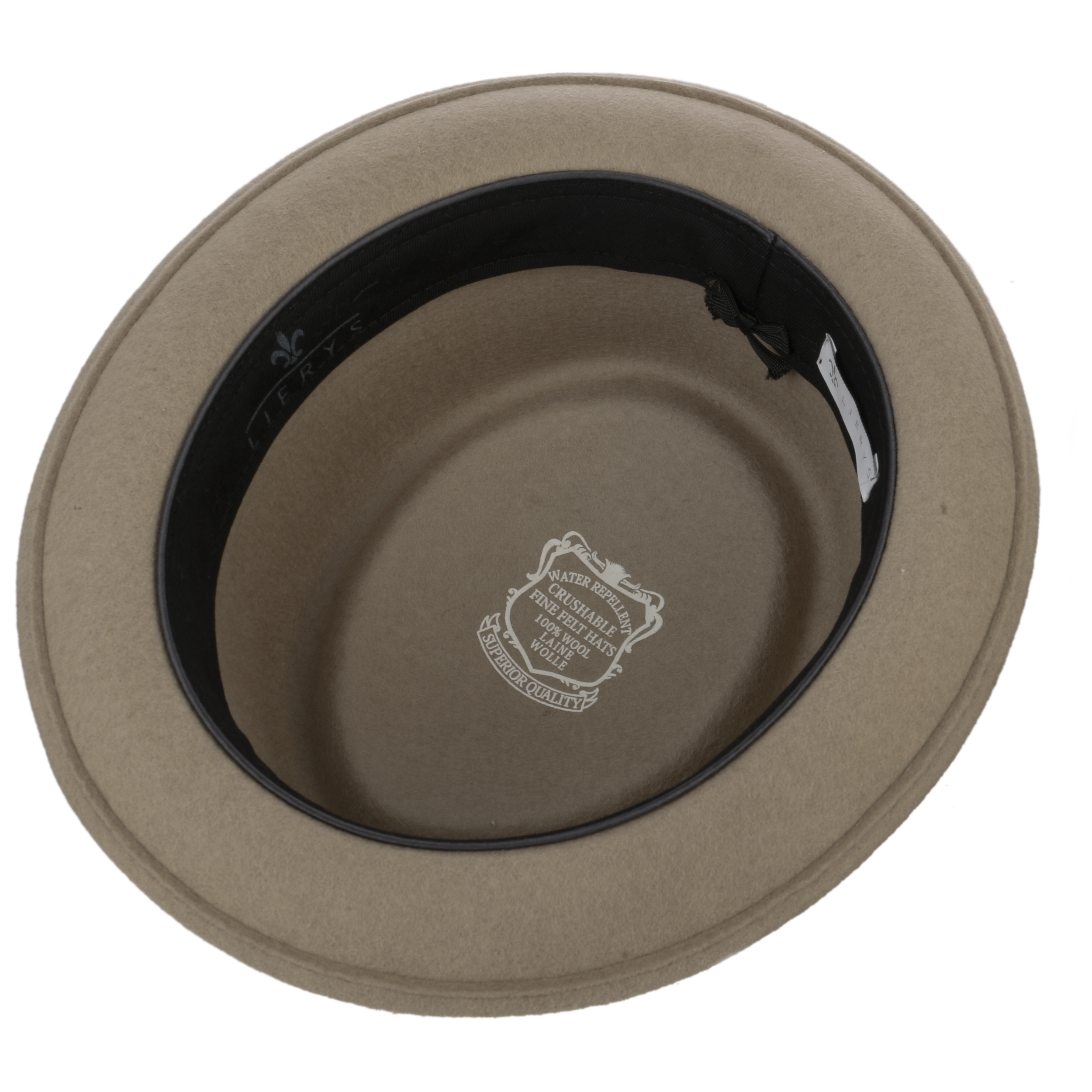LIERYS Pork Pie Wollfilzhut - Mit Ripsband Für Herren Im Herbst/Winter
