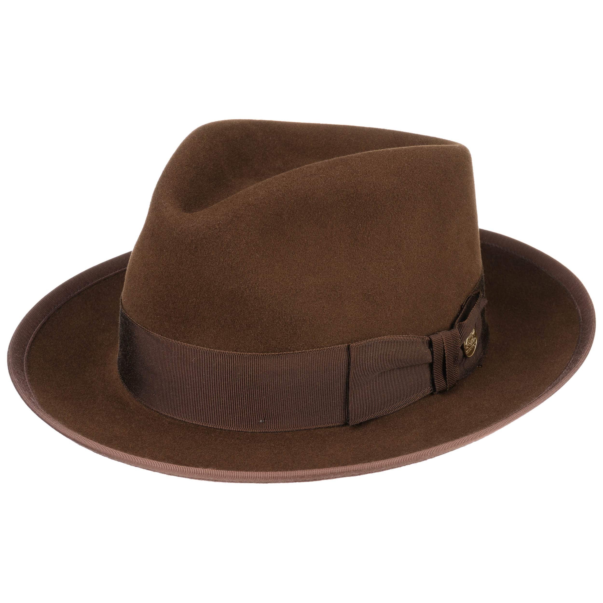 the brown felt hat