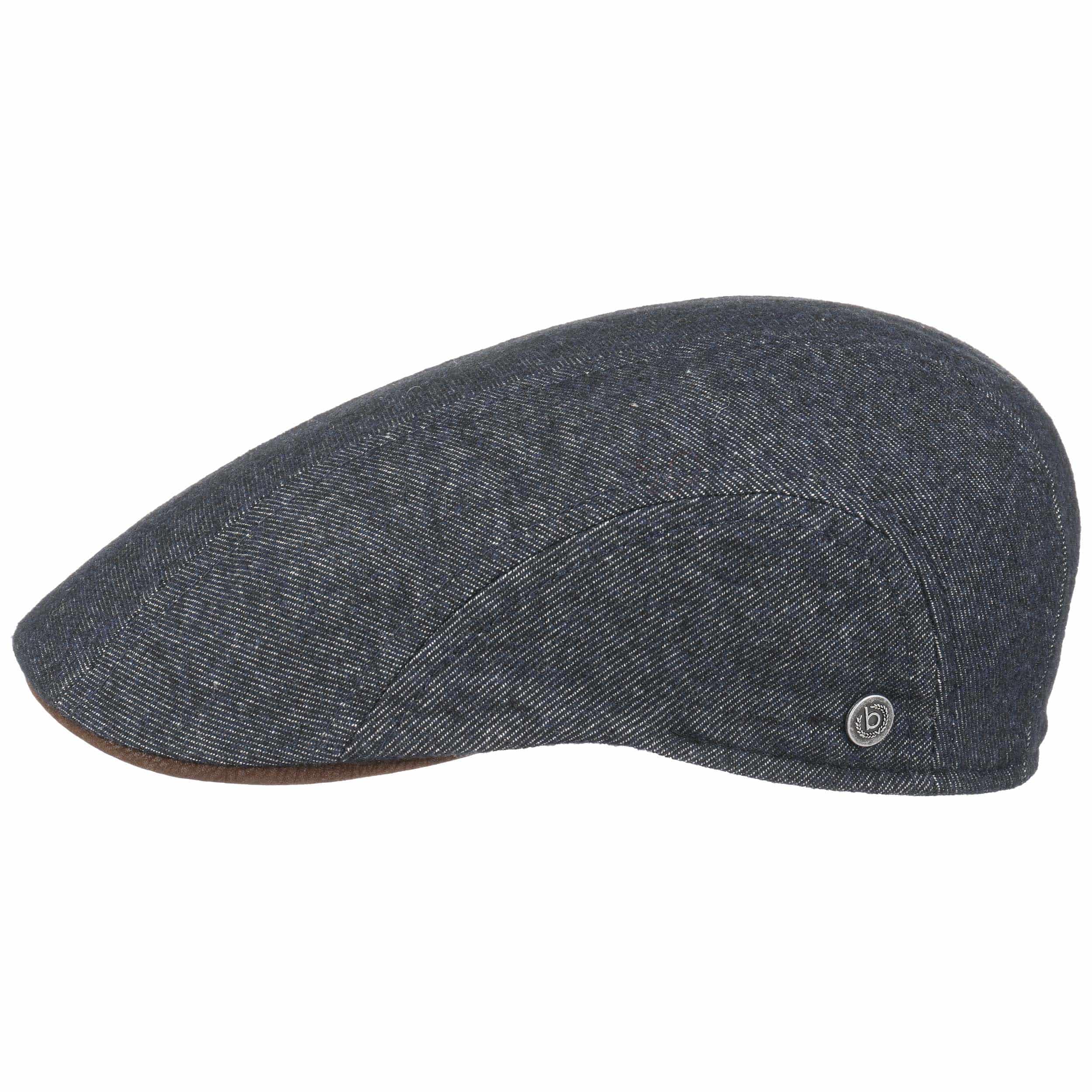 Denim Flat Cap Leather Peak by bugatti, EUR 35,00 > Hats, caps