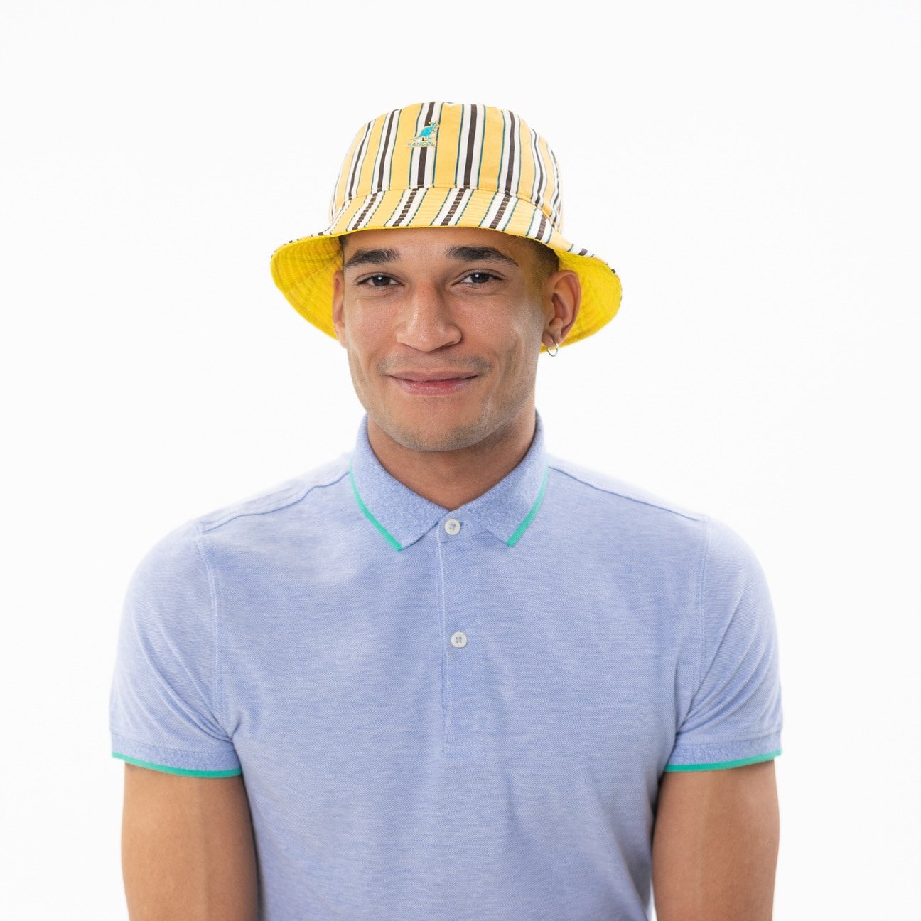 yellow kangol hat