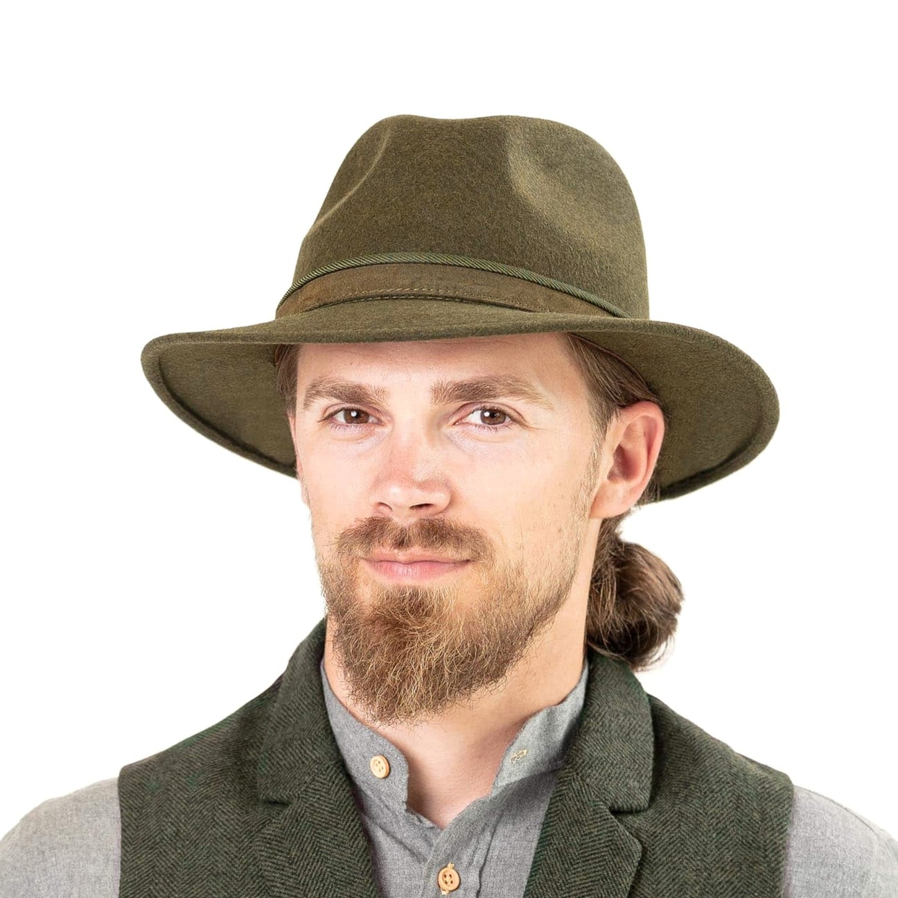 LIERYS Wollfilz Zylinder Hut Herren - Hochzeitshut Made In