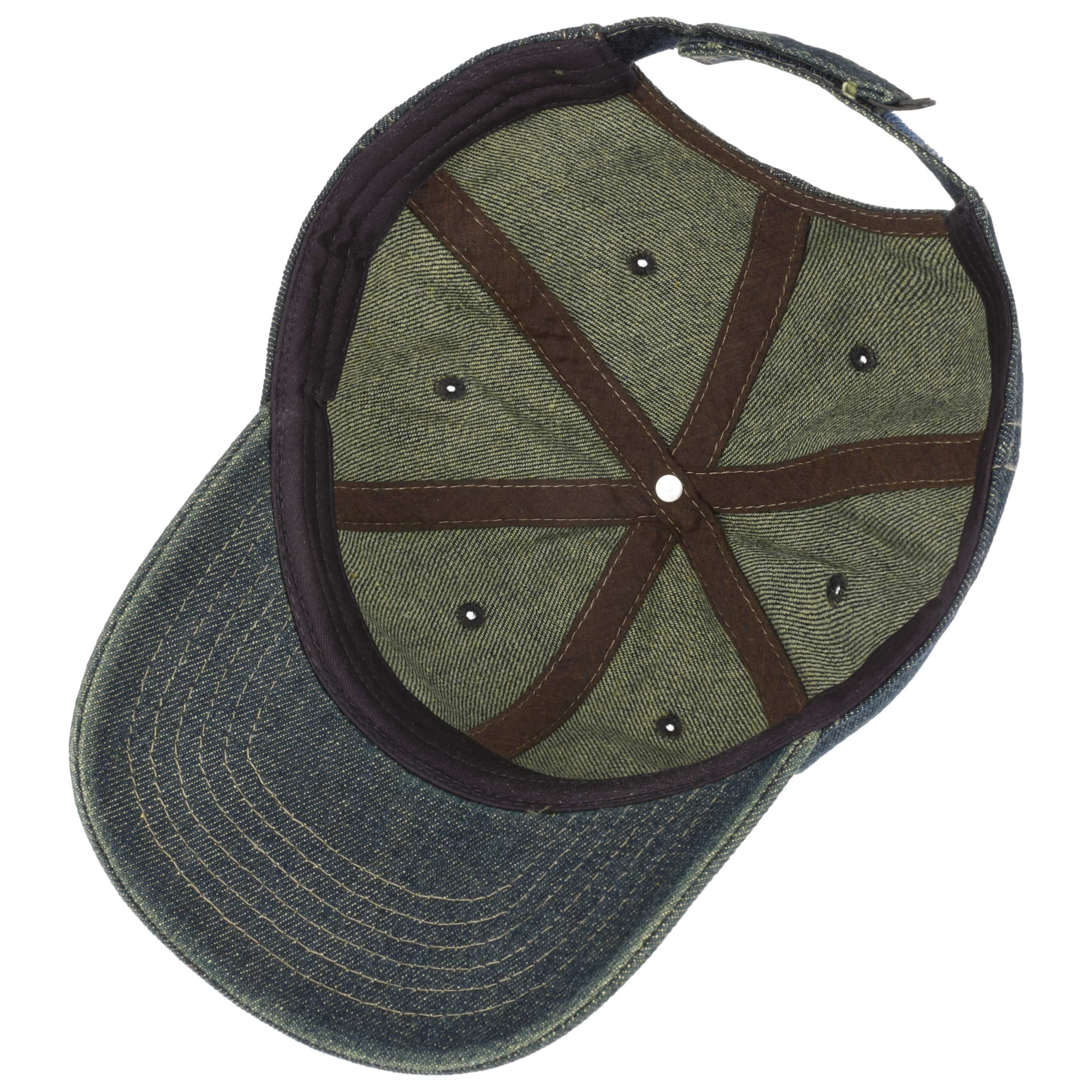 Vintage Jeans Cap Mit Stern & Strasssteinen - Baseballcap Im Denim-Look