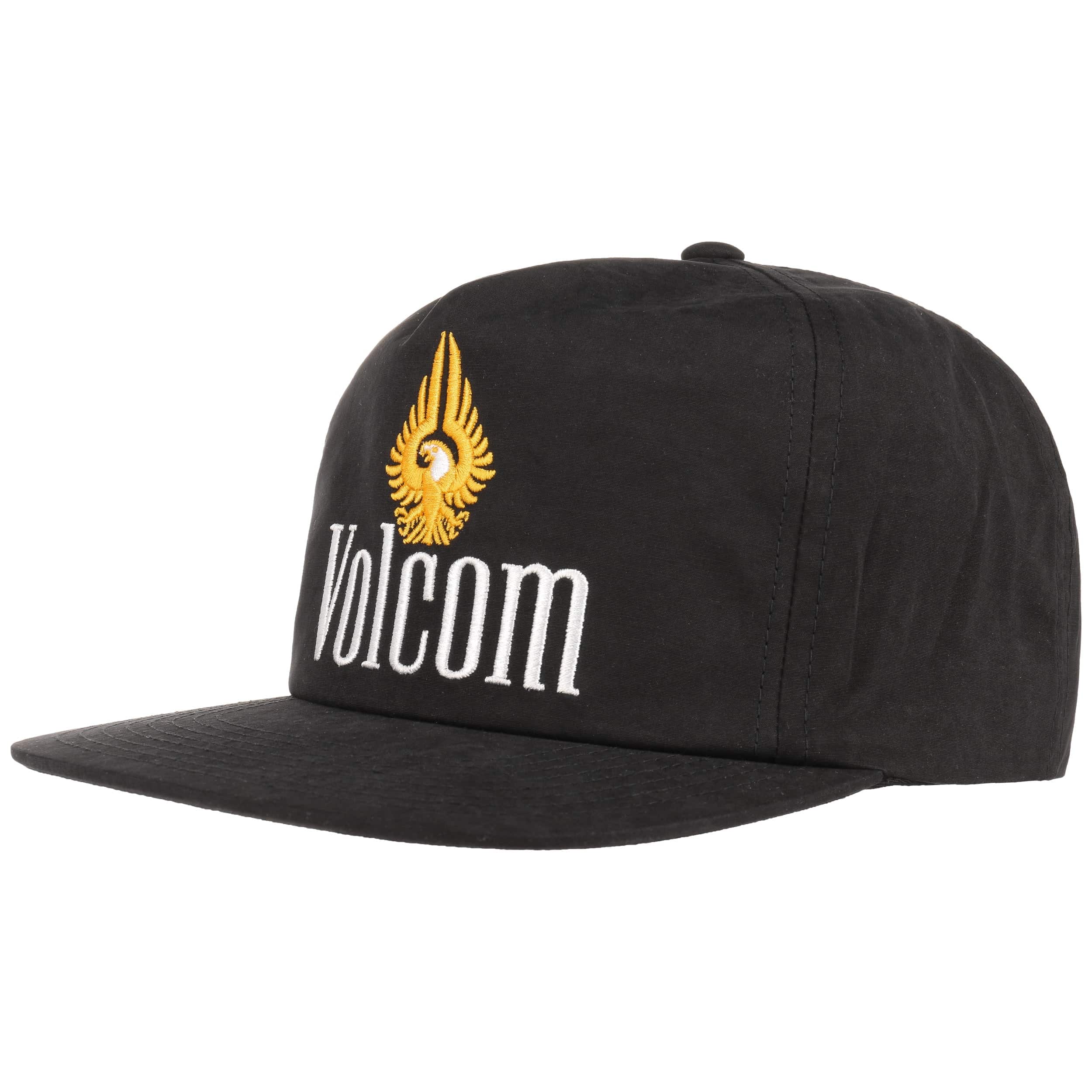 black volcom hat