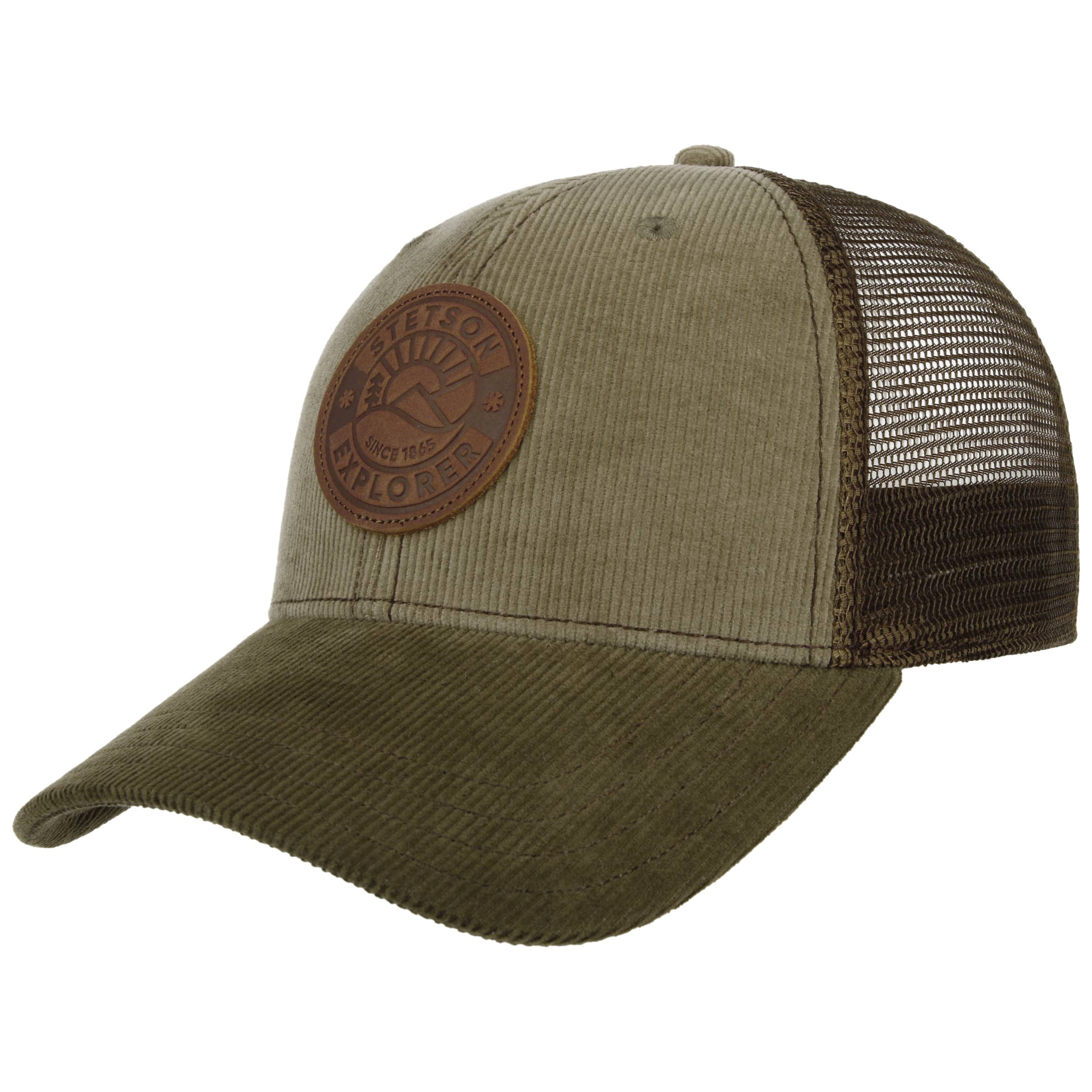 Cappellino Stetson Trucker Explorer Since 1865 - Berretto Baseball Unisex Con Visiera, Mesh Snapback, Taglia Regolabile, Ideale Per Tutte Le Stagioni