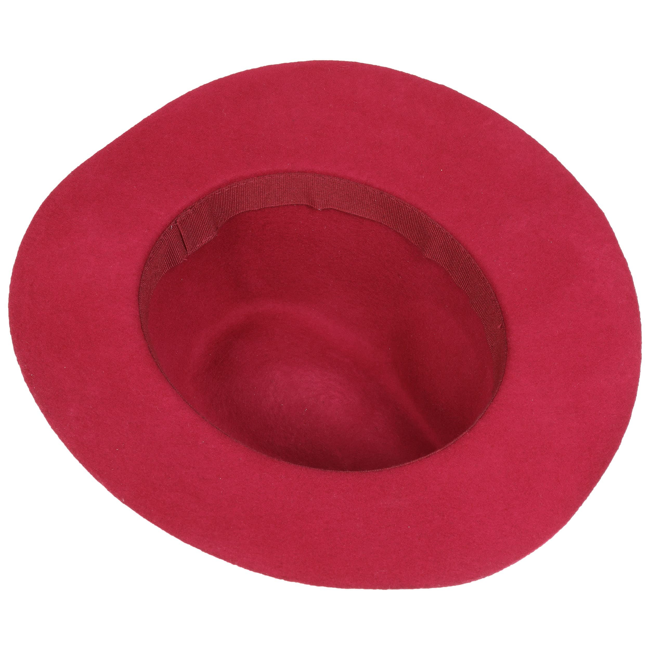 Orlob Damen Schlapphut Aus Wollfilzoptik – Pink, Verstellbar, Größe 60, Für Fasching & Karneval